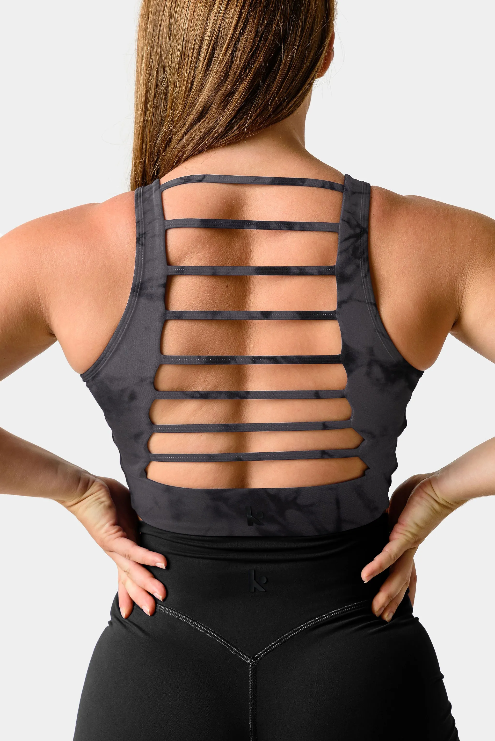 Hannah Tank Top Sports Bra - Dark Matter Print sold by Kamo Fitness product image thumbnail 5