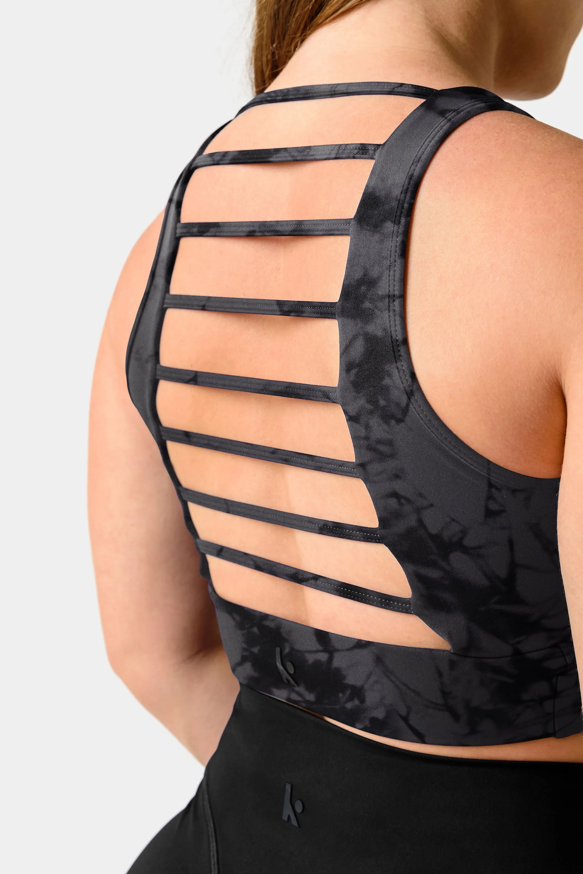 Hannah Tank Top Sports Bra - Dark Matter Print sold by Kamo Fitness