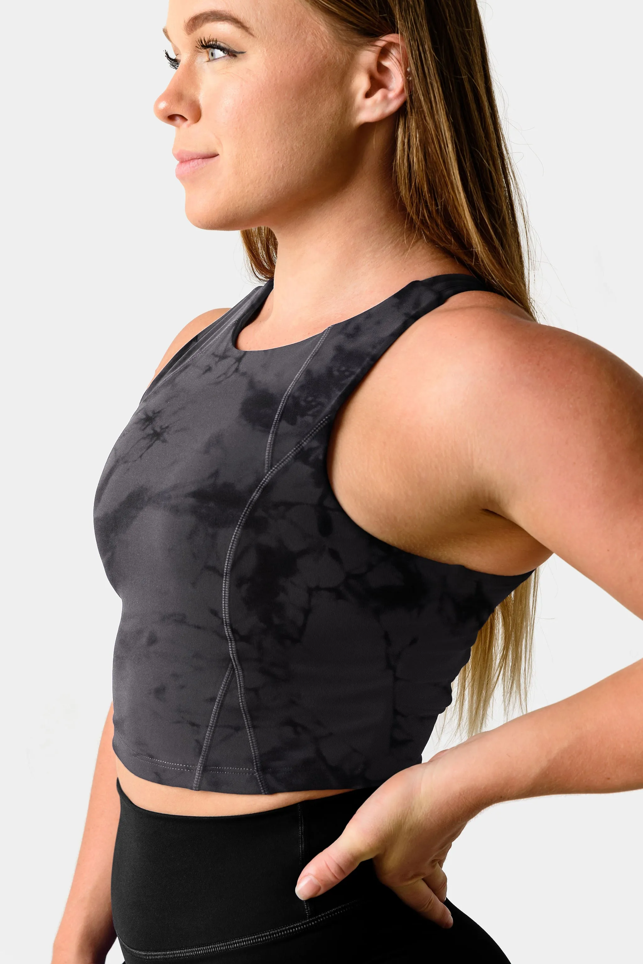 Hannah Tank Top Sports Bra - Dark Matter Print sold by Kamo Fitness product image thumbnail 4