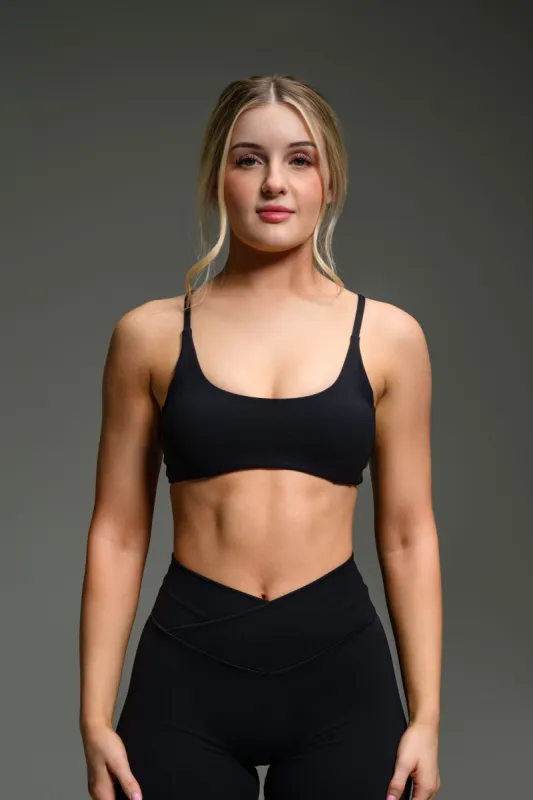 Charm Sports Bra - Black sold by Kamo Fitness