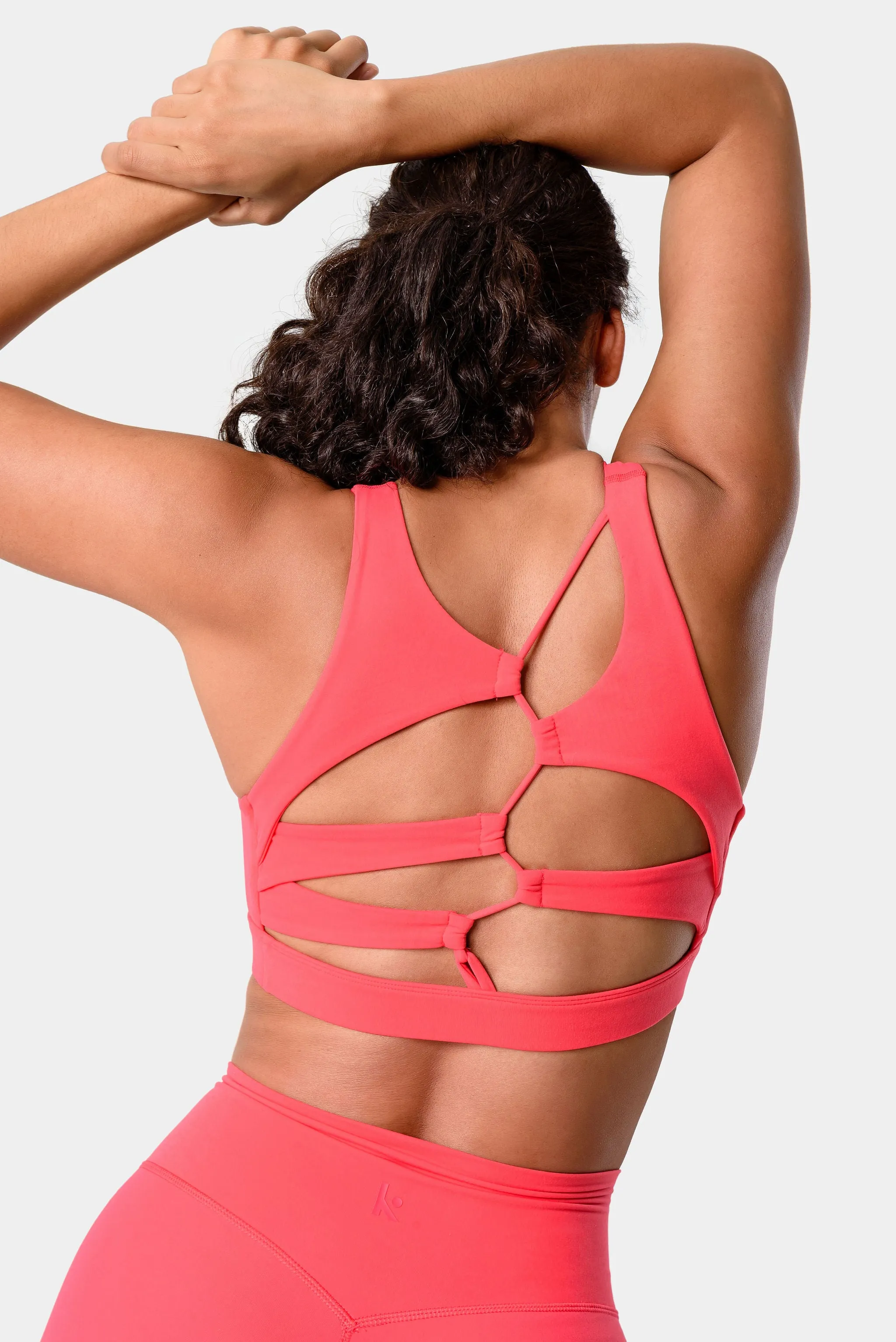 Nora Sports Bra - Paradise Pink sold by Kamo Fitness