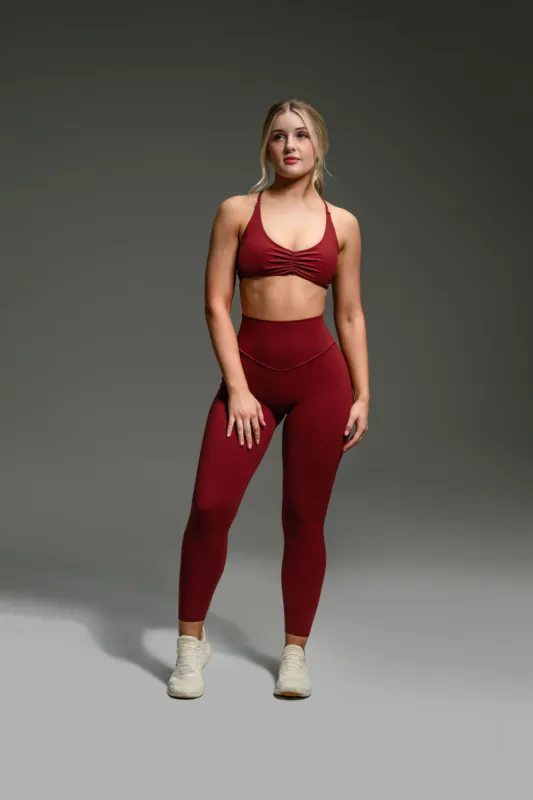 Alura V-Line Leggings - Chocolate Truffle sold by Kamo Fitness