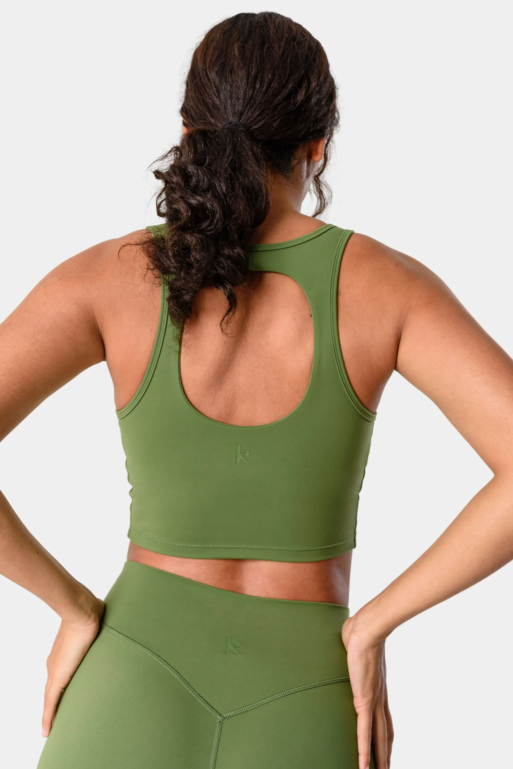 Sydney Tank Top Sports Bra - Jade Green sold by Kamo Fitness