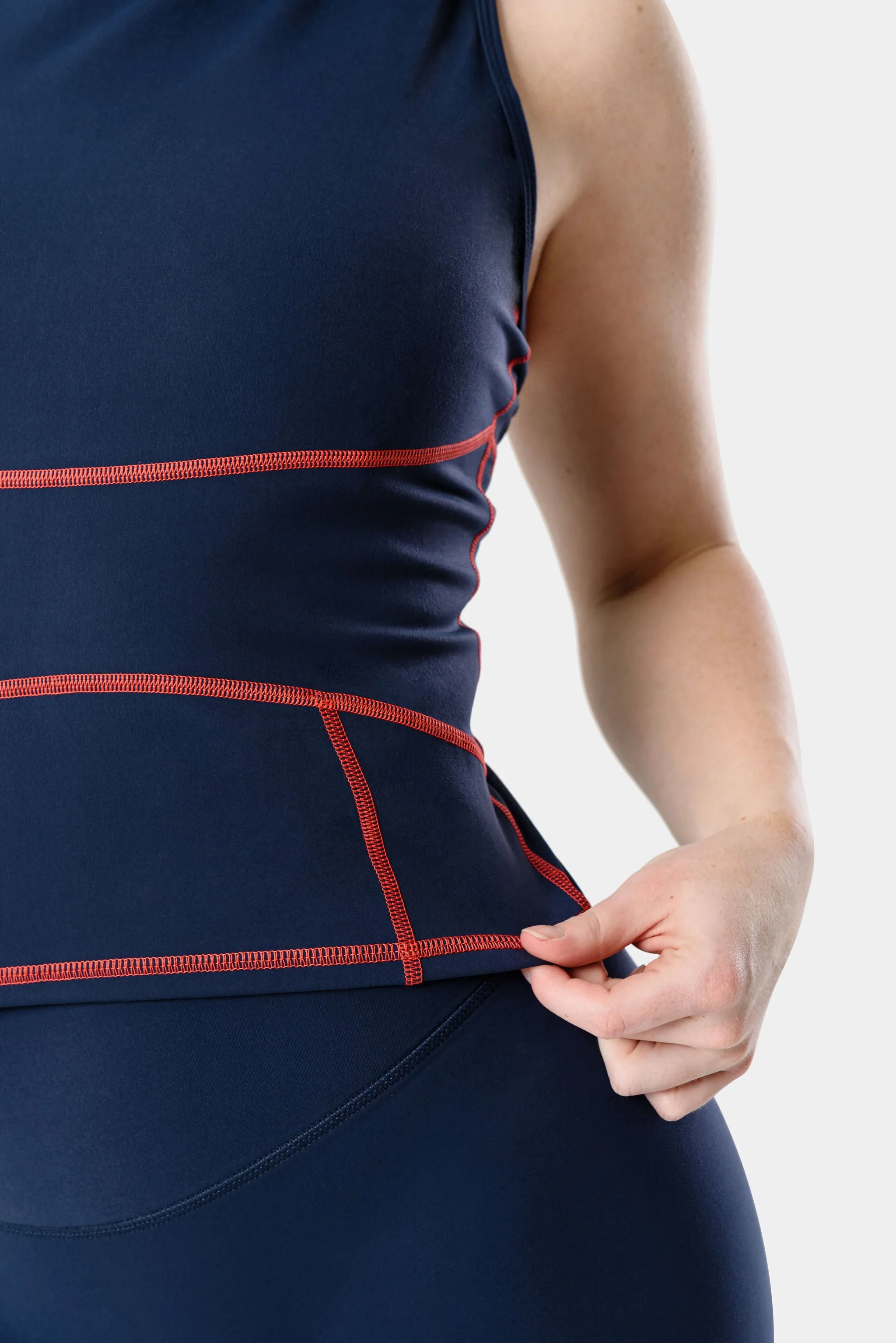 Mia High Neck Top - Dark Iris sold by Kamo Fitness product image thumbnail 4