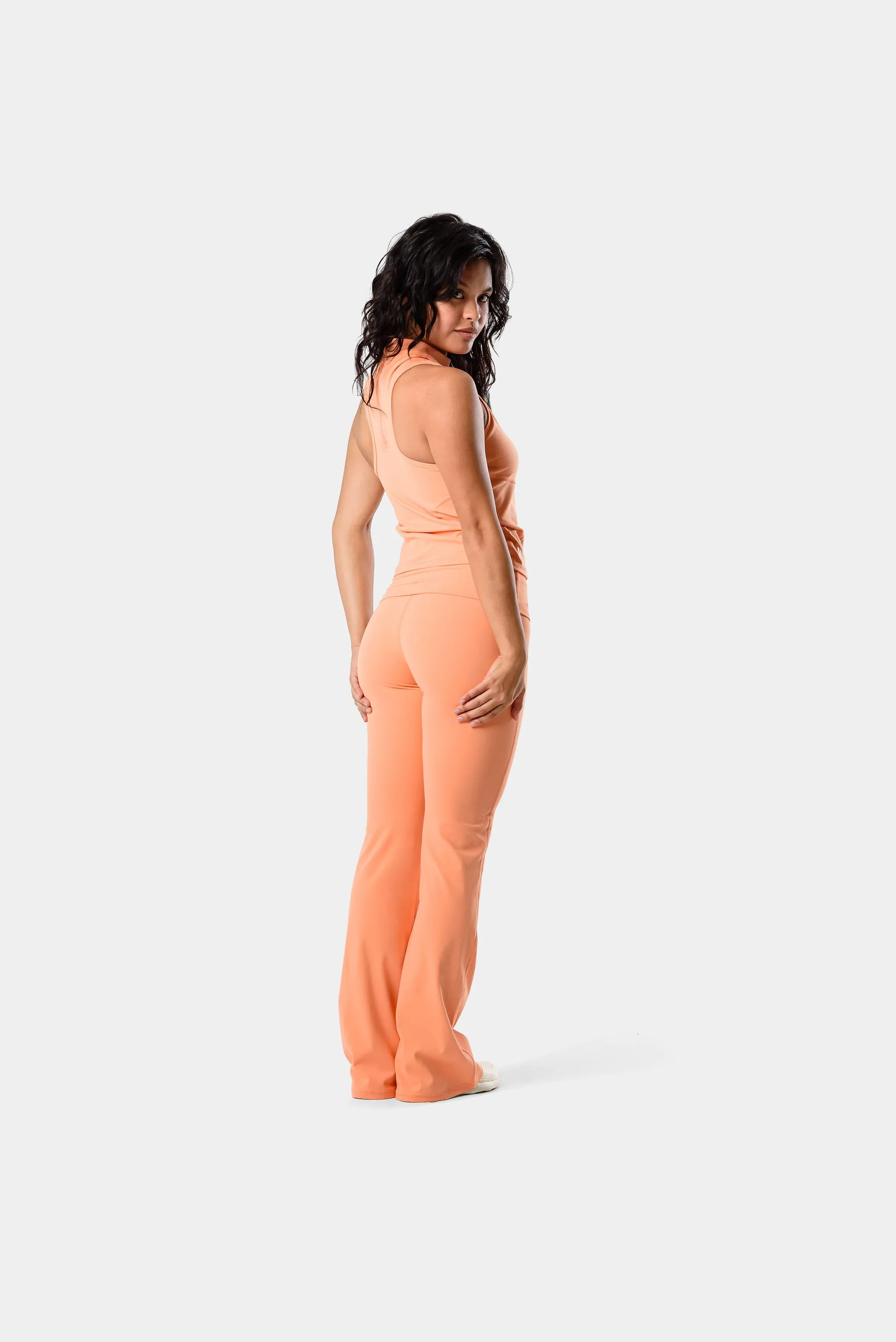 Lavada Fold Flared Leggings 31" - Orange sold by Kamo Fitness product image thumbnail 3
