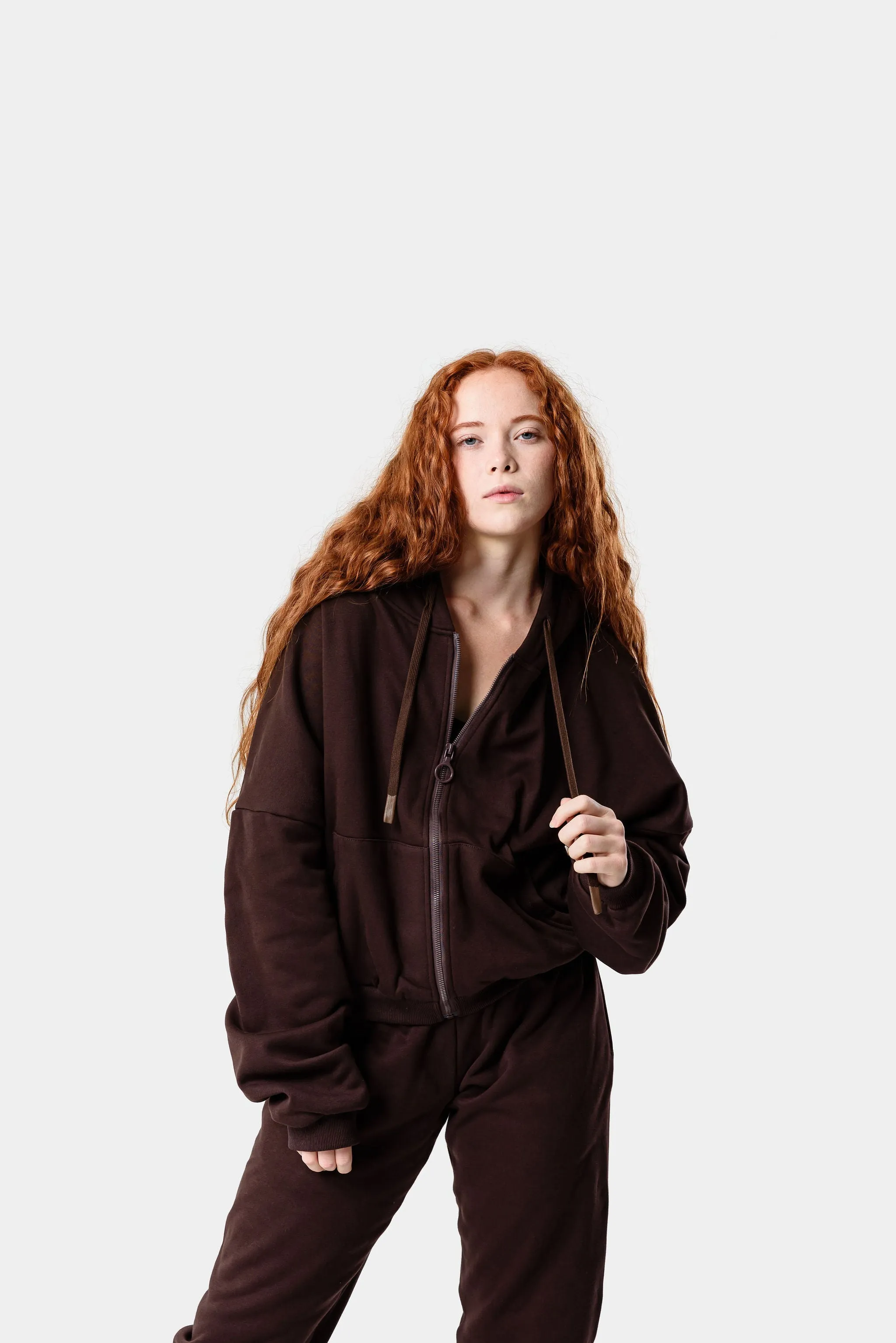 CozyTec Full Zip Hoodie - Java Brown sold by Kamo Fitness product image thumbnail 3