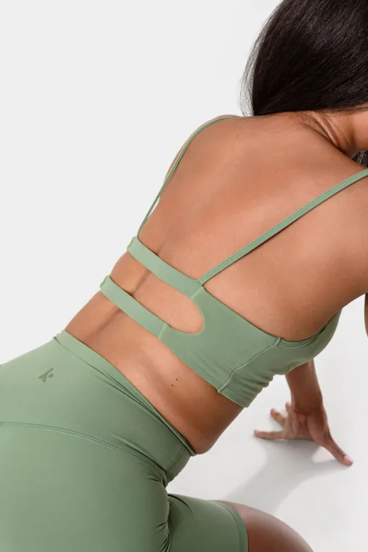 Isla Sports Bra - Loden Frost sold by Kamo Fitness