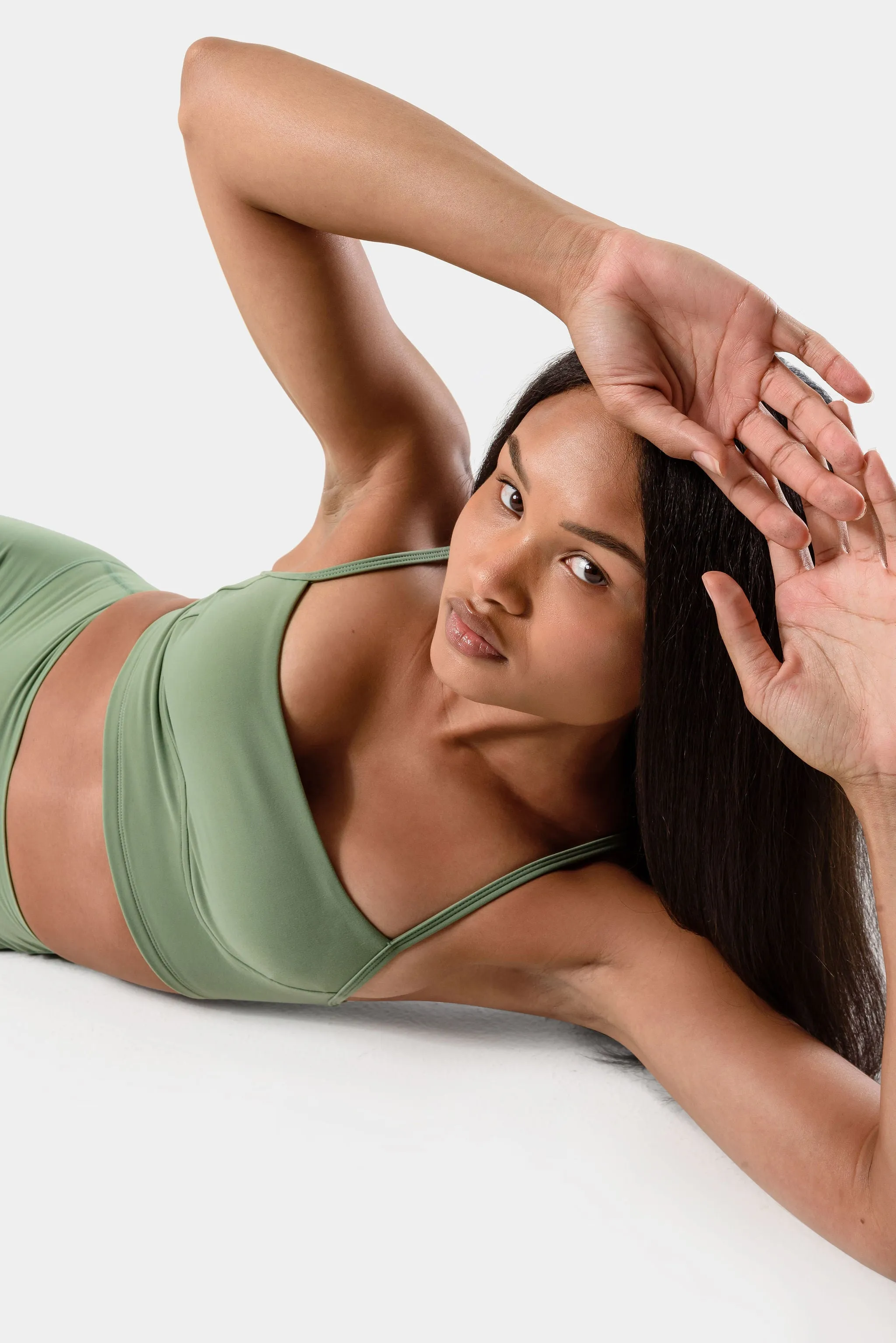 Isla Sports Bra - Loden Frost sold by Kamo Fitness product image thumbnail 5