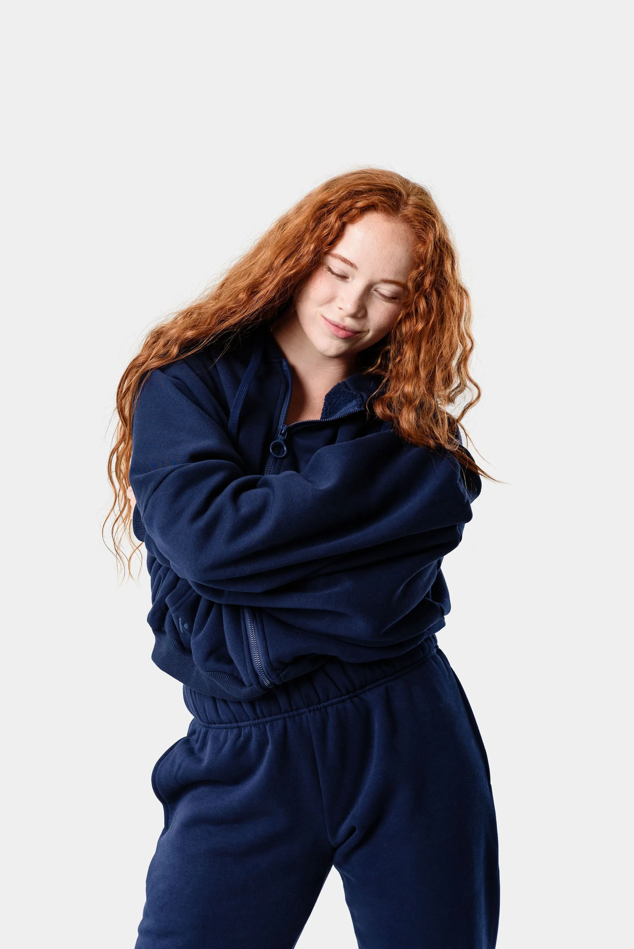 CozyTec Full Zip Hoodie - Dark Iris sold by Kamo Fitness product image thumbnail 3