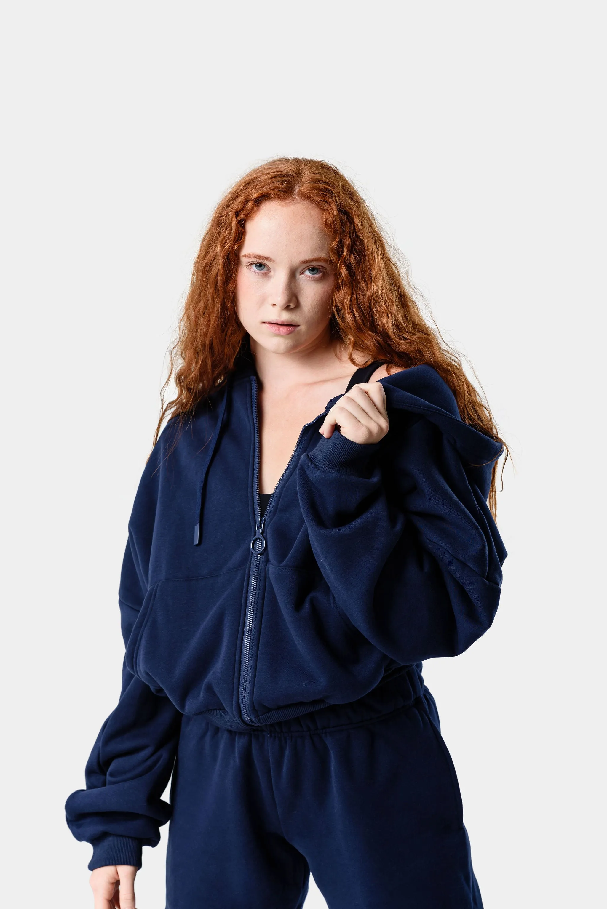 CozyTec Full Zip Hoodie - Dark Iris sold by Kamo Fitness product image thumbnail 4