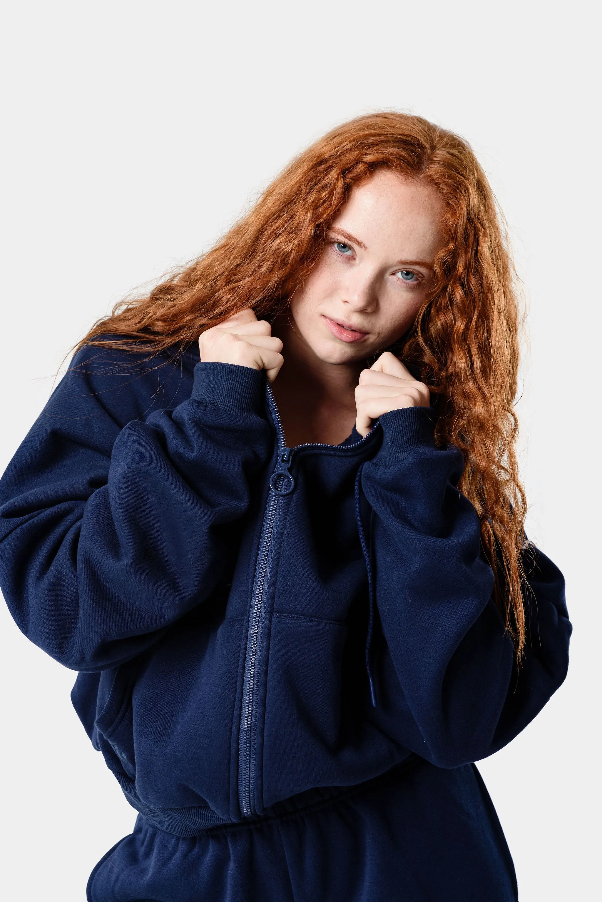 CozyTec Full Zip Hoodie - Dark Iris sold by Kamo Fitness