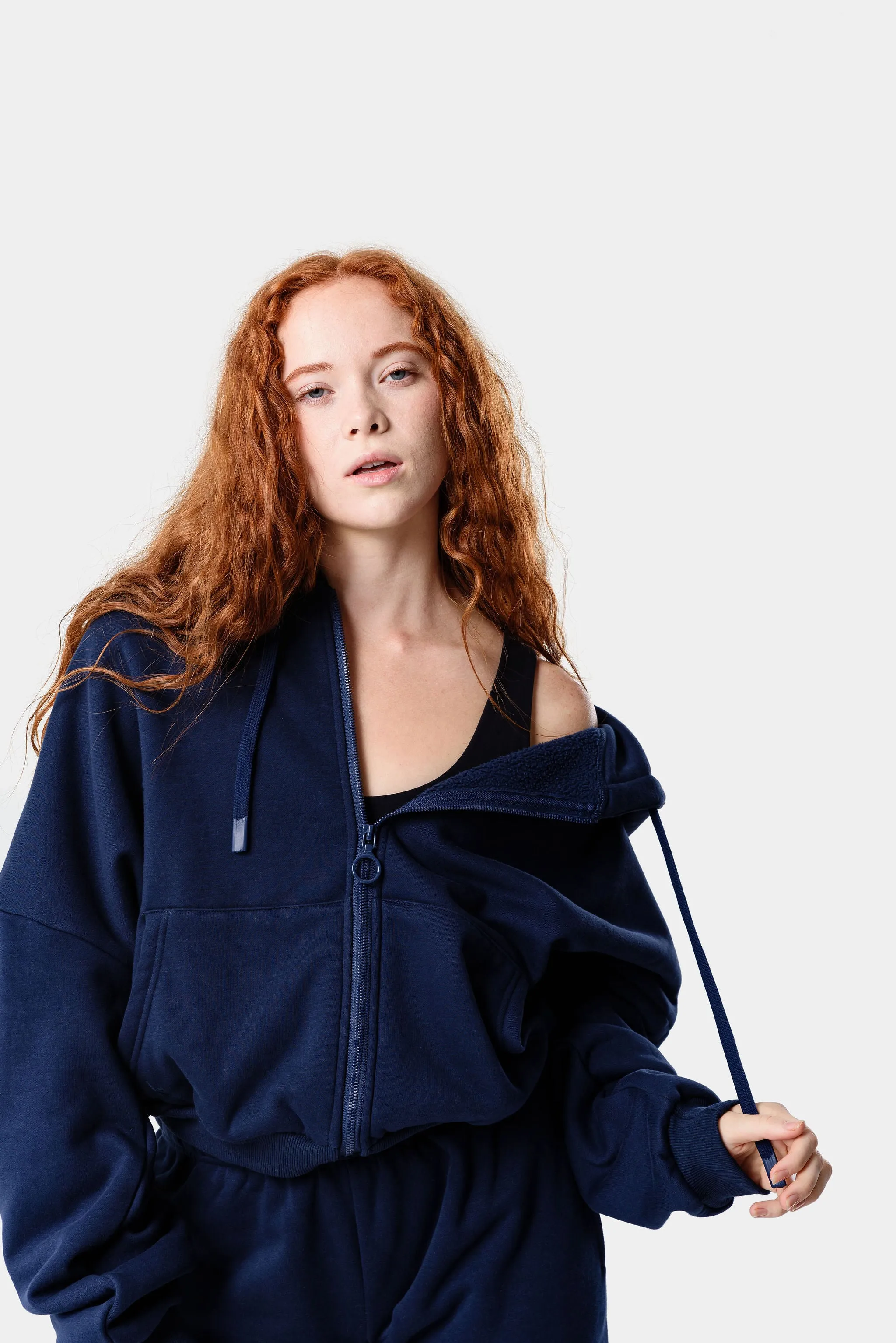 CozyTec Full Zip Hoodie - Dark Iris sold by Kamo Fitness product image thumbnail 5