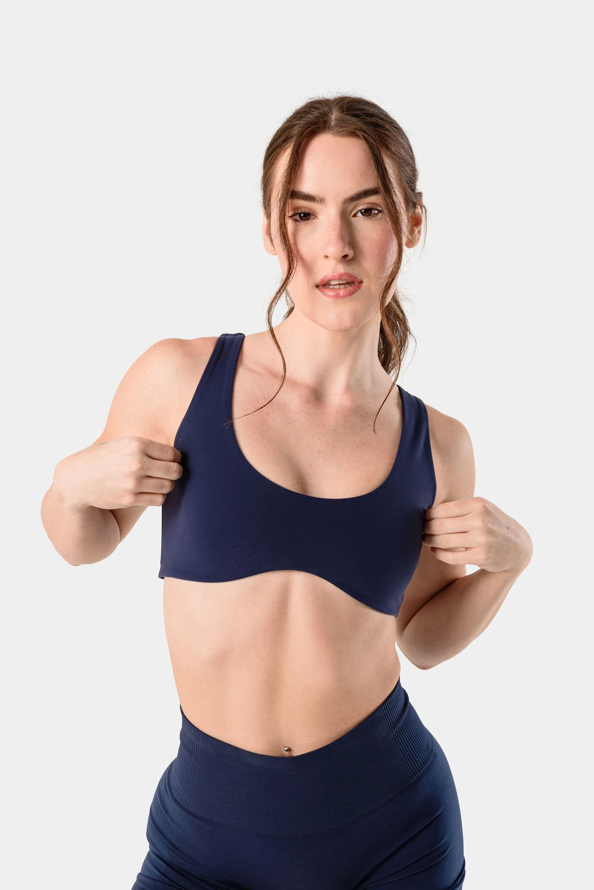 FeatherLite Cleo Sports Bra - Dark Iris sold by Kamo Fitness