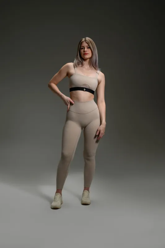 Featherlite Enhance Leggings 27" - Dune sold by Kamo Fitness