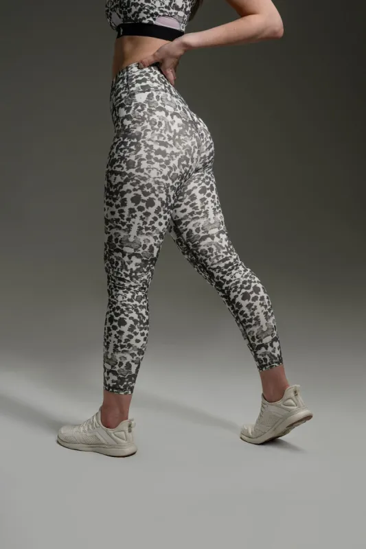 Featherlite Enhance Leggings 27" - Leopard Print sold by Kamo Fitness