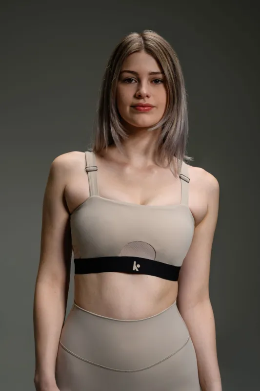 Square Bra Mesh II  - Dune sold by Kamo Fitness