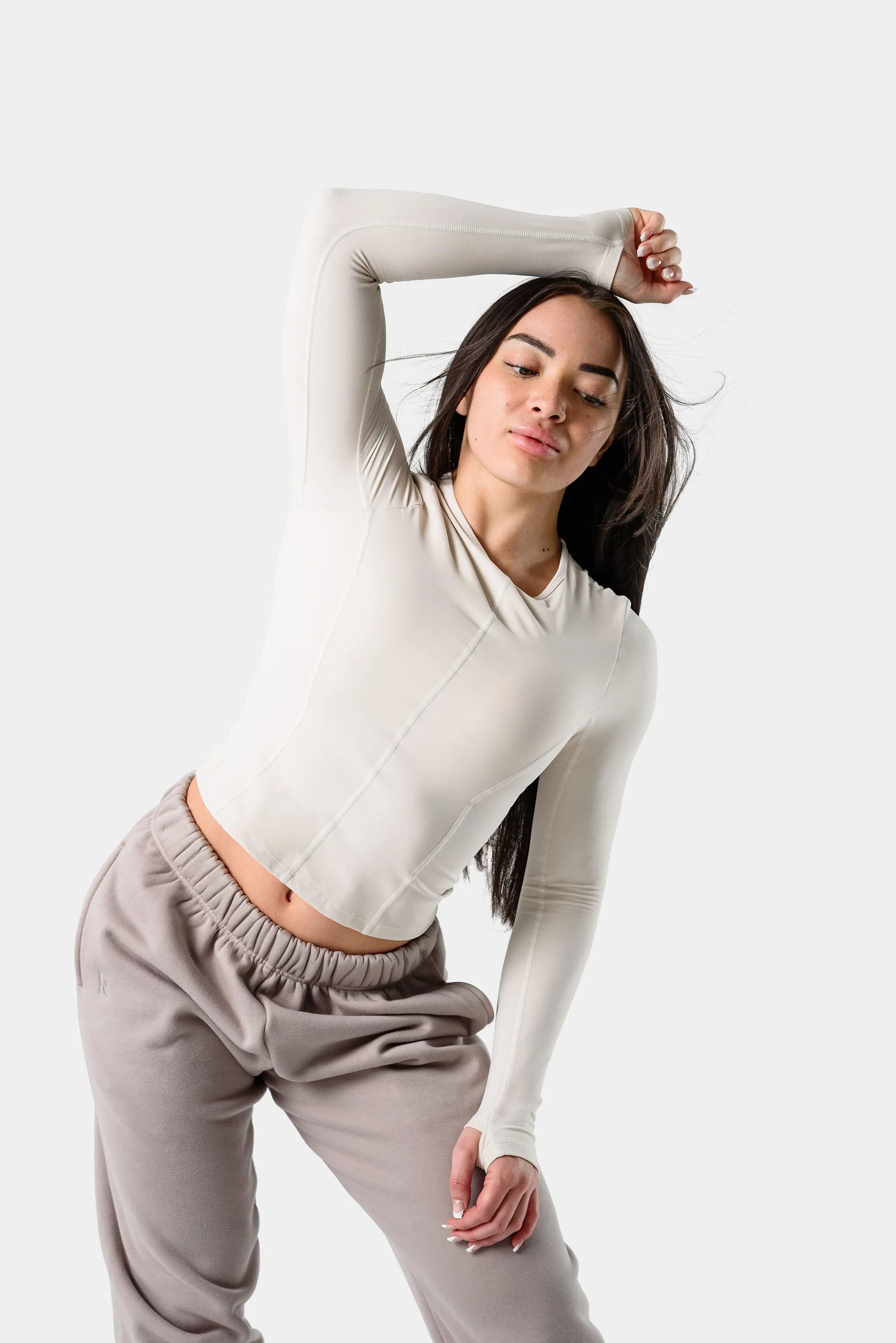 Aurora Performance Long Sleeve Blouse - Jet Stream sold by Kamo Fitness product image thumbnail 2