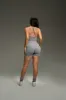 Nova Seamless High Neck Bra - Titanium Grey sold by Kamo Fitness