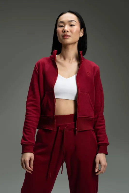 CozyTec Up Jacket  - Cherrywood sold by Kamo Fitness