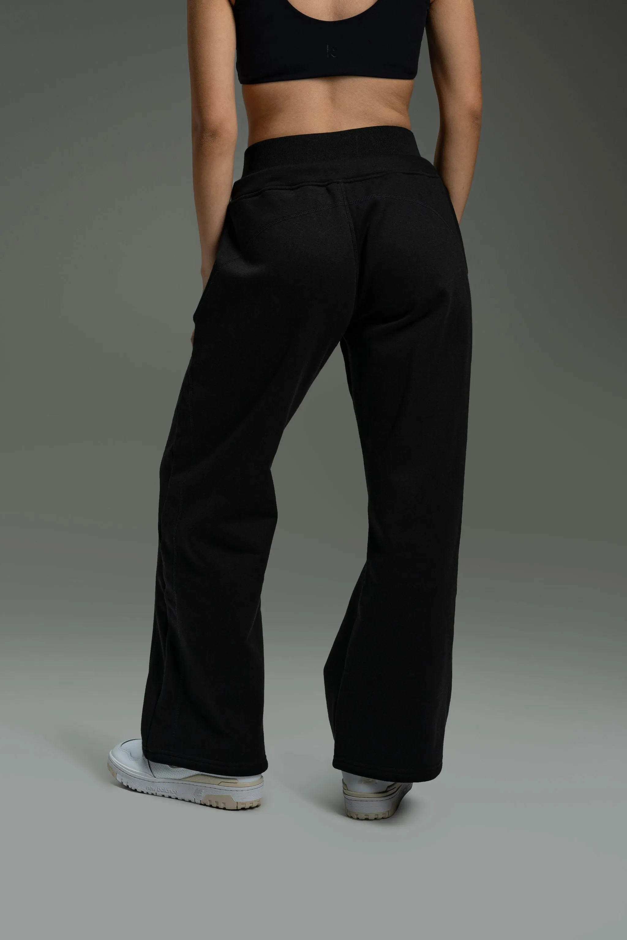 CozyTec Wide Leg Sweatpants 30" - Black sold by Kamo Fitness product image thumbnail 2
