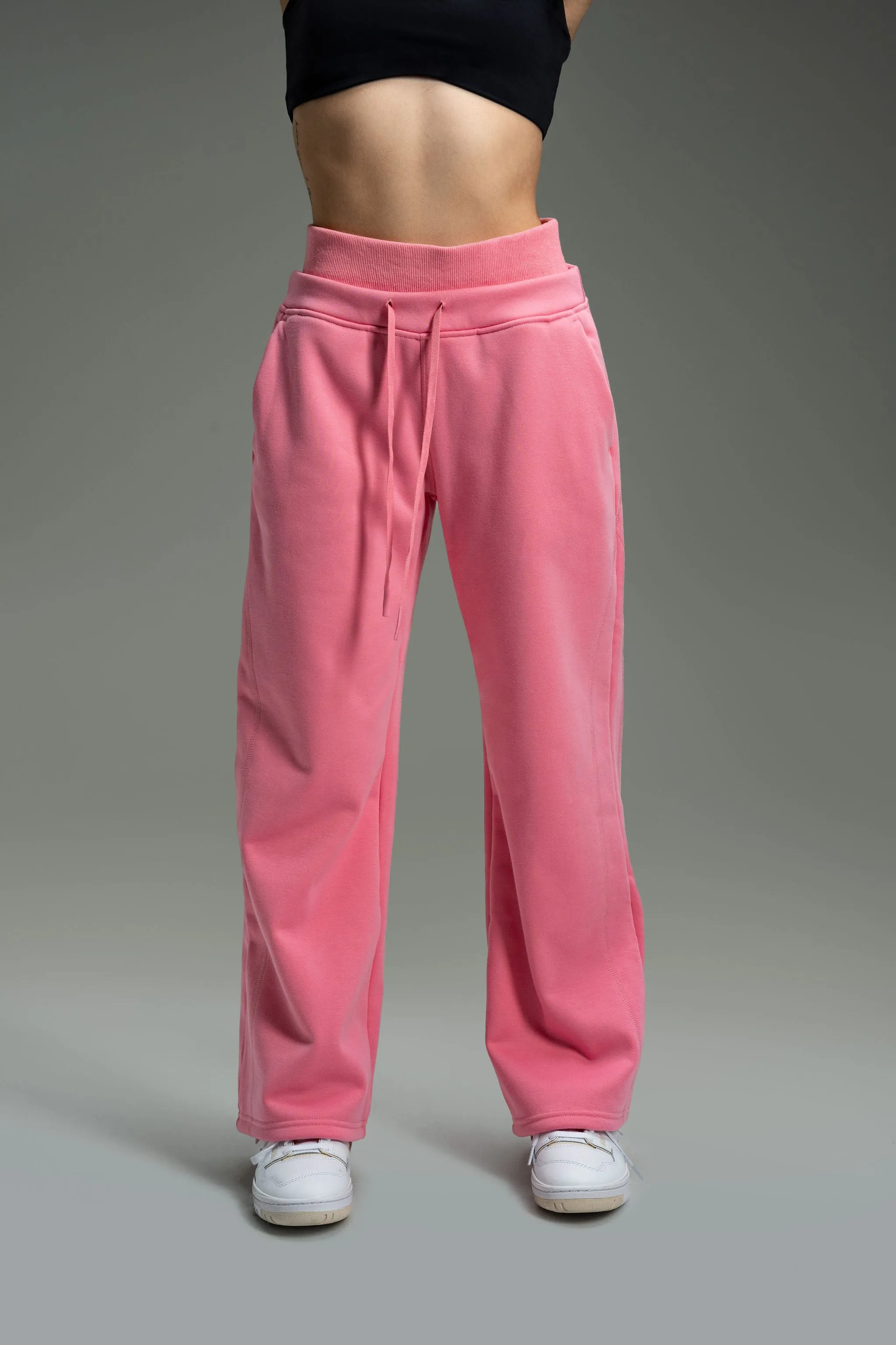 CozyTec Wide Leg Sweatpants 30" - Soft Rose sold by Kamo Fitness