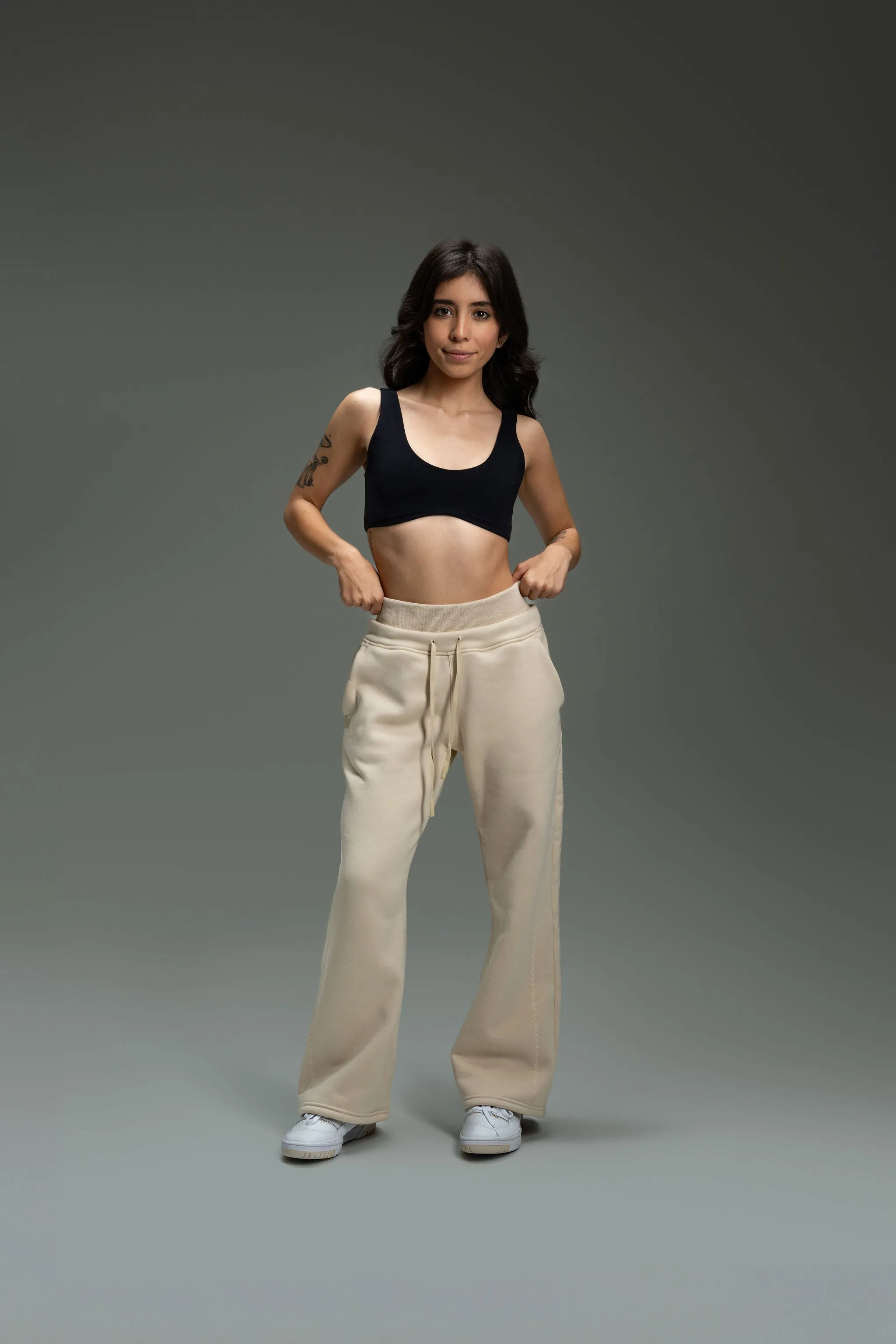 CozyTec Wide Leg Sweatpants 30" - Blush Nude sold by Kamo Fitness