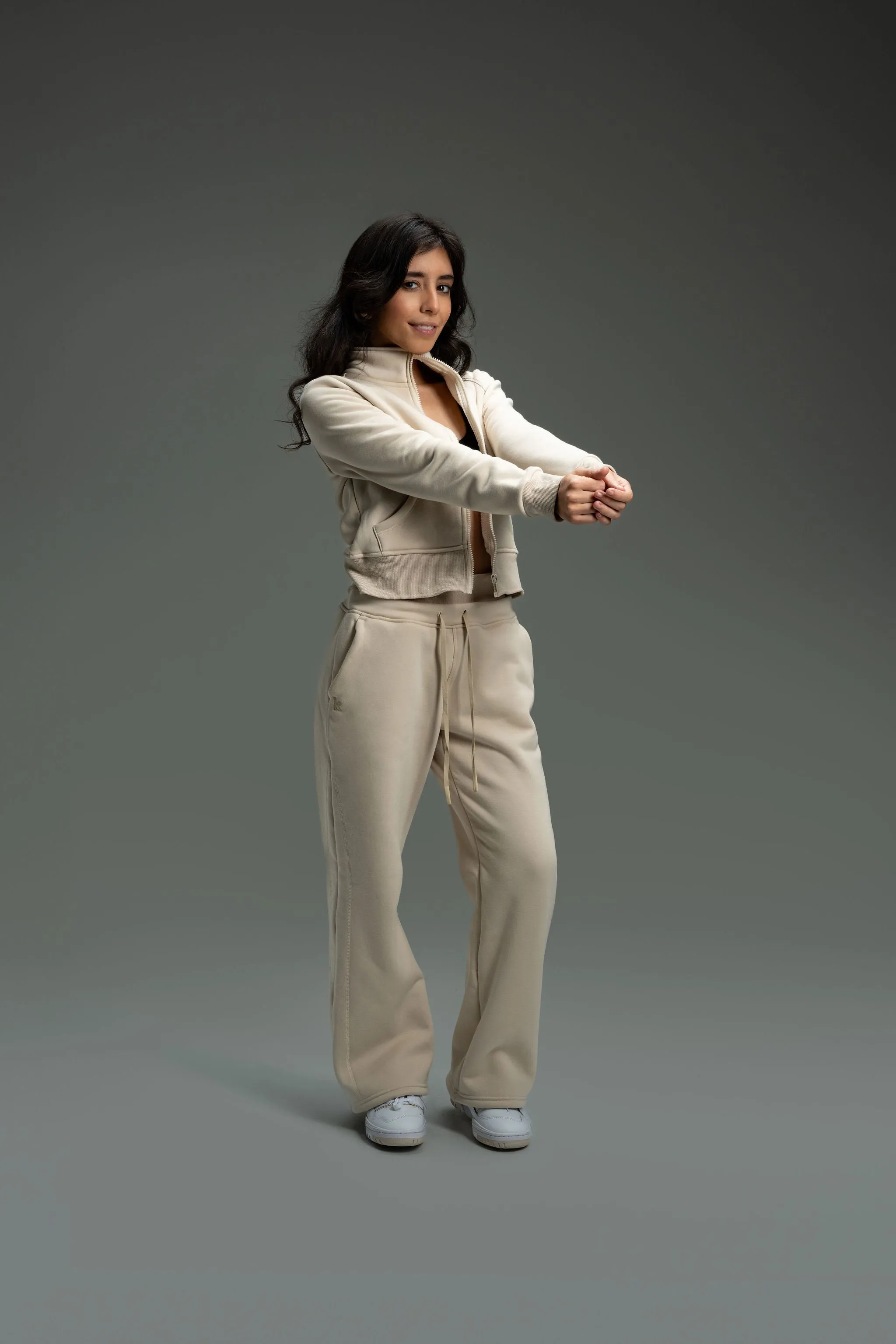 CozyTec Wide Leg Sweatpants 30" - Blush Nude sold by Kamo Fitness product image thumbnail 2