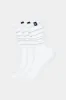 3-Pair Pack Cozy Scrunch Socks - White sold by Kamo Fitness