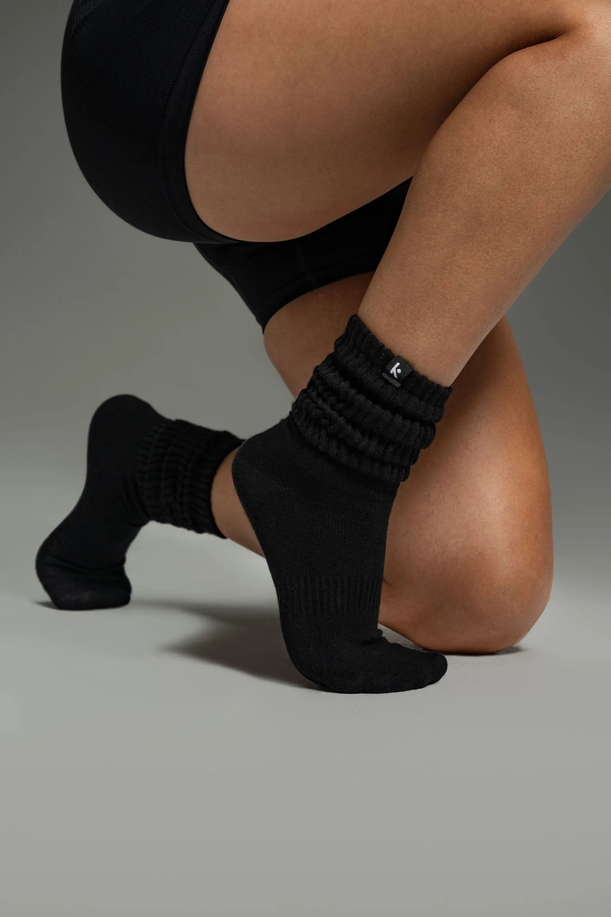 3-Pair Pack Cozy Scrunch Socks - Black sold by Kamo Fitness product image thumbnail 4
