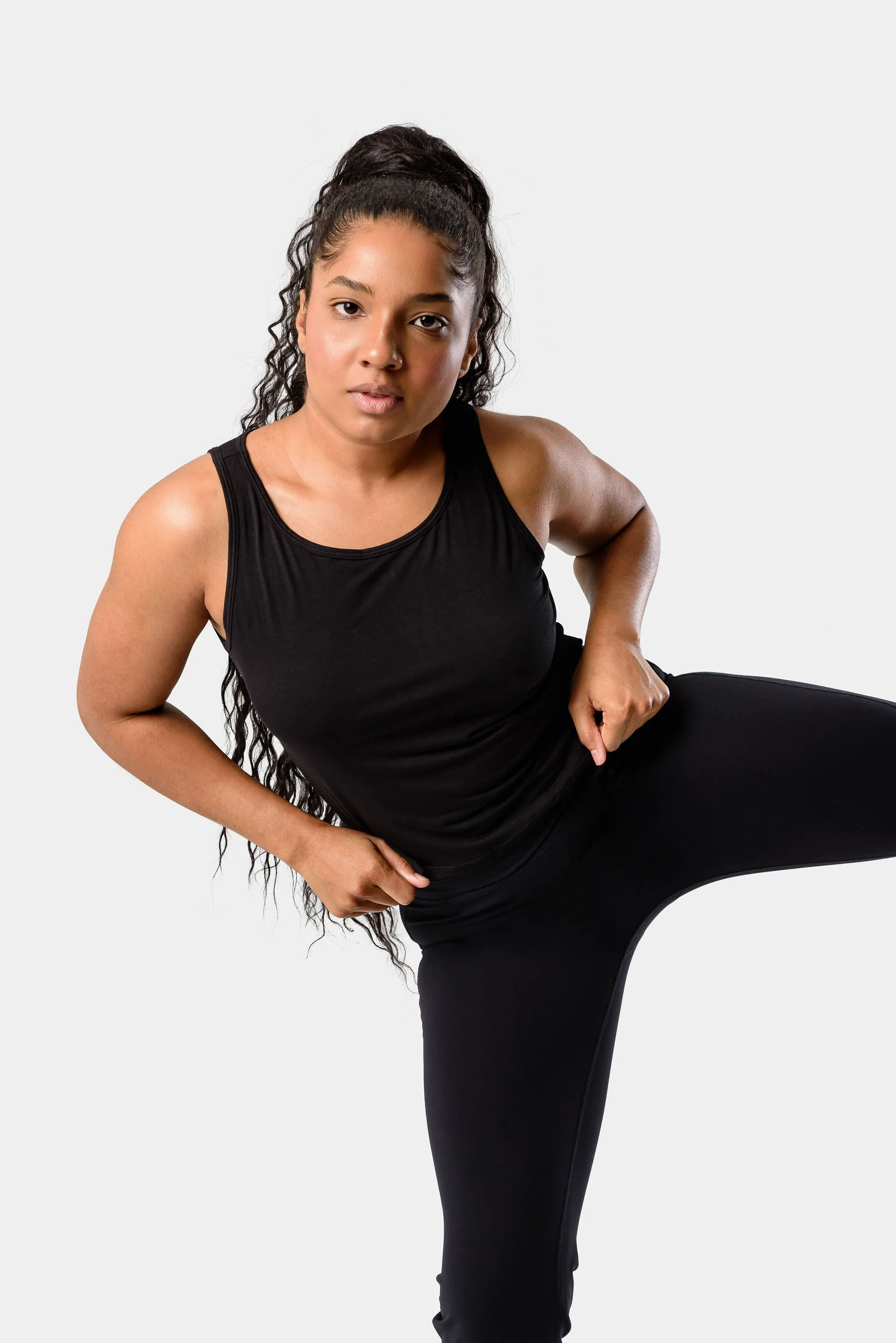 Jade Sleeveless T-Shirt - Black sold by Kamo Fitness