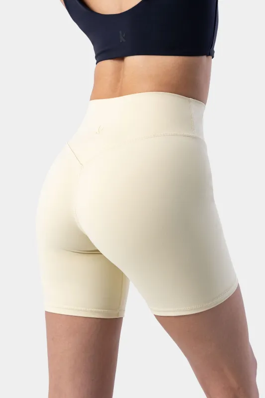 Serenity Shorts 6" - Vanilla Mist sold by Kamo Fitness