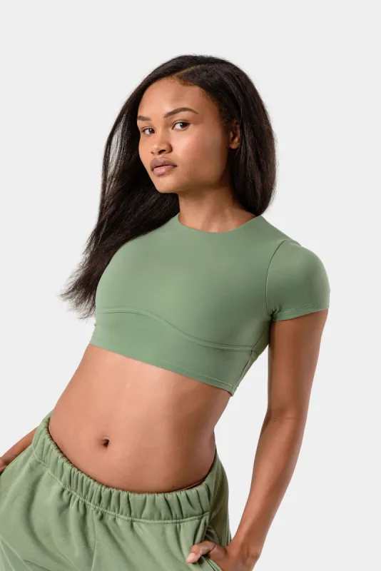 Isla Short Sleeve Top - Loden Frost sold by Kamo Fitness