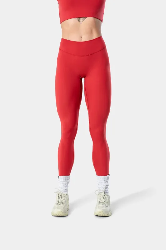 Lunara Legging - Flame Red 26" sold by Kamo Fitness