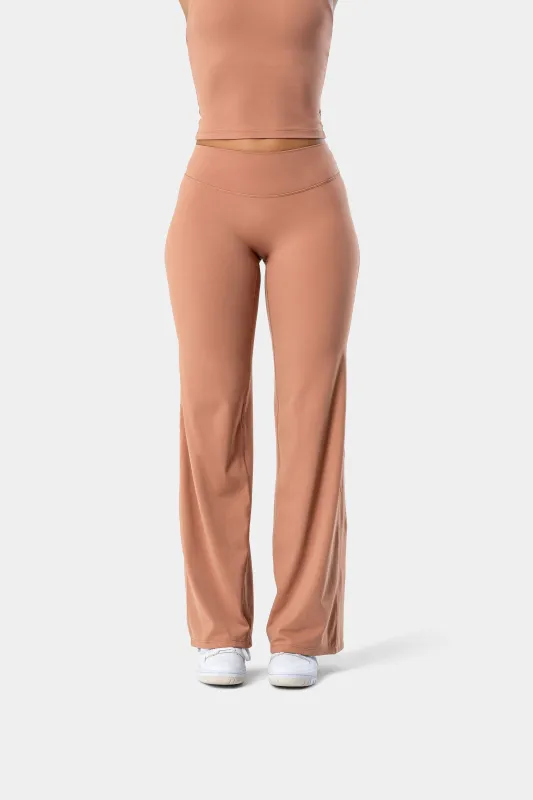 Lunara Flow Pant - Mocha Mousse 34" sold by Kamo Fitness