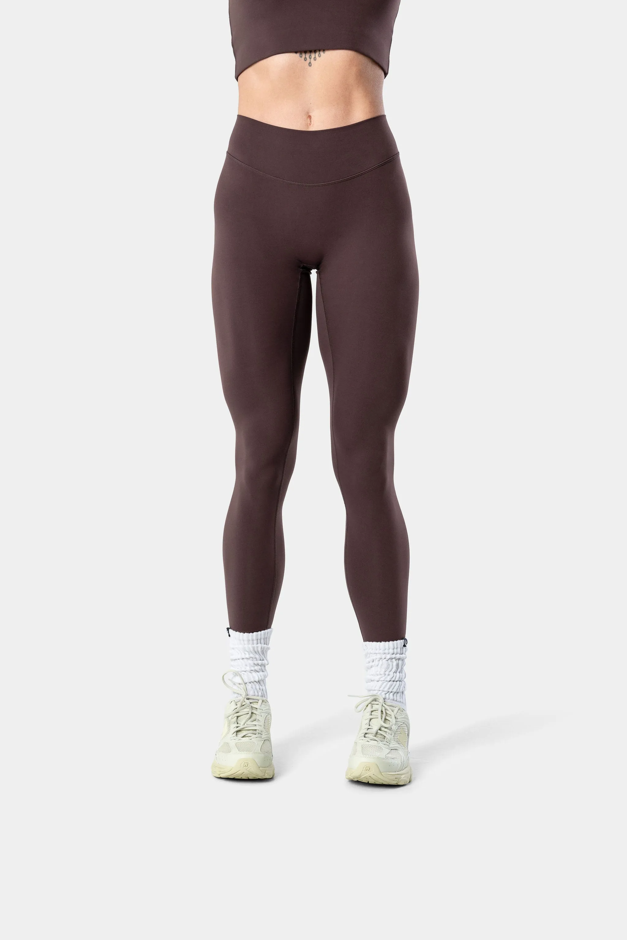 Lunara Legging - Chocolate Brown 26" sold by Kamo Fitness