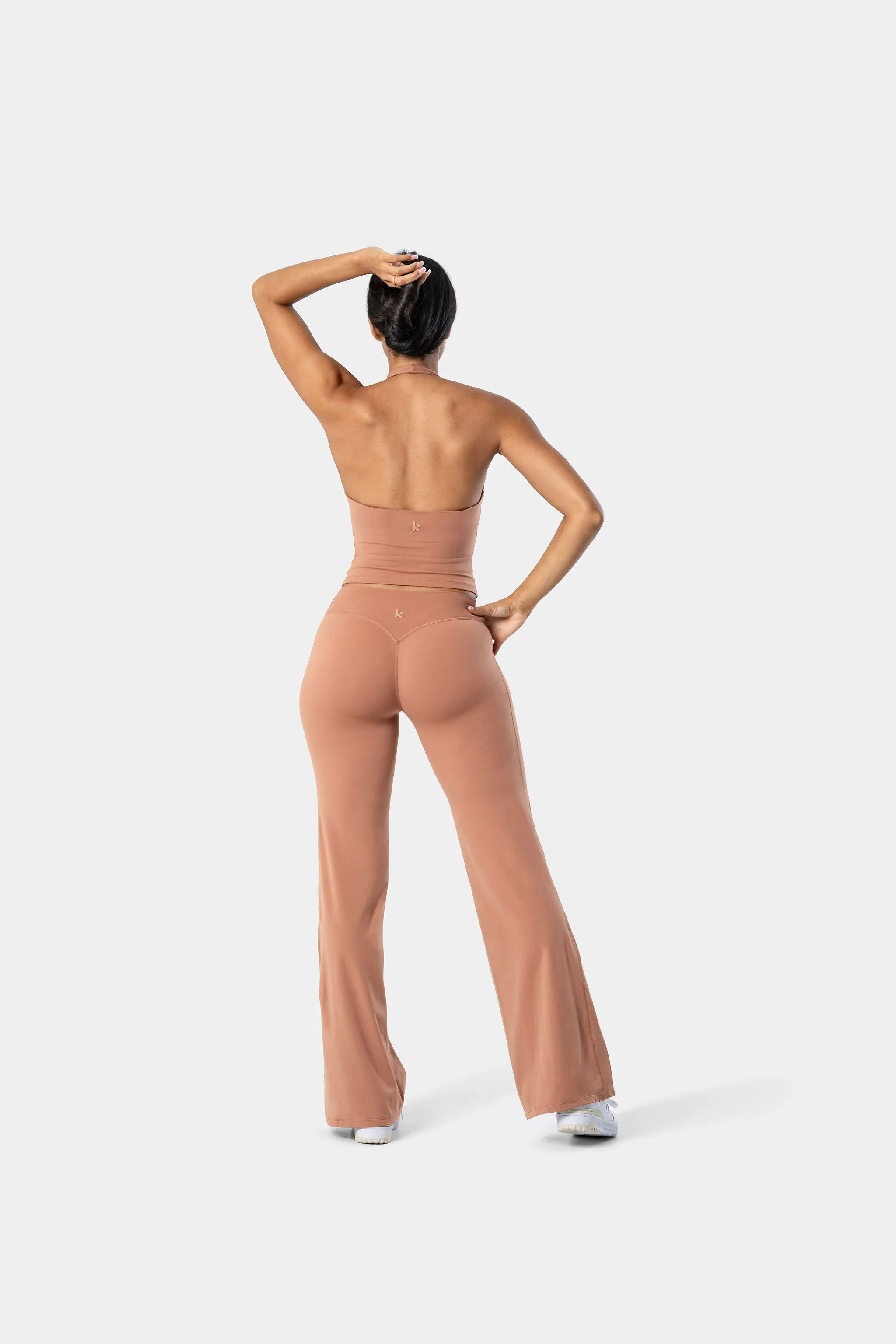 Lunara Halter Tank - Mocha Mousse sold by Kamo Fitness product image thumbnail 5