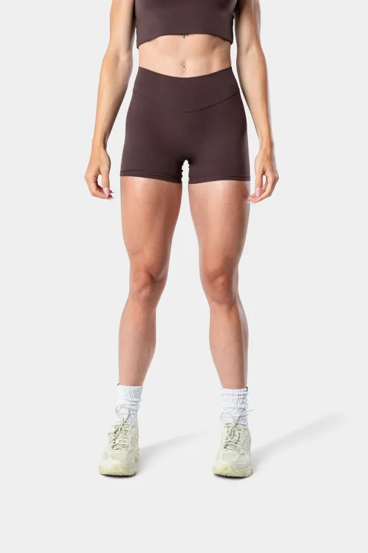 Lunara Short - Chocolate Brown 6" sold by Kamo Fitness