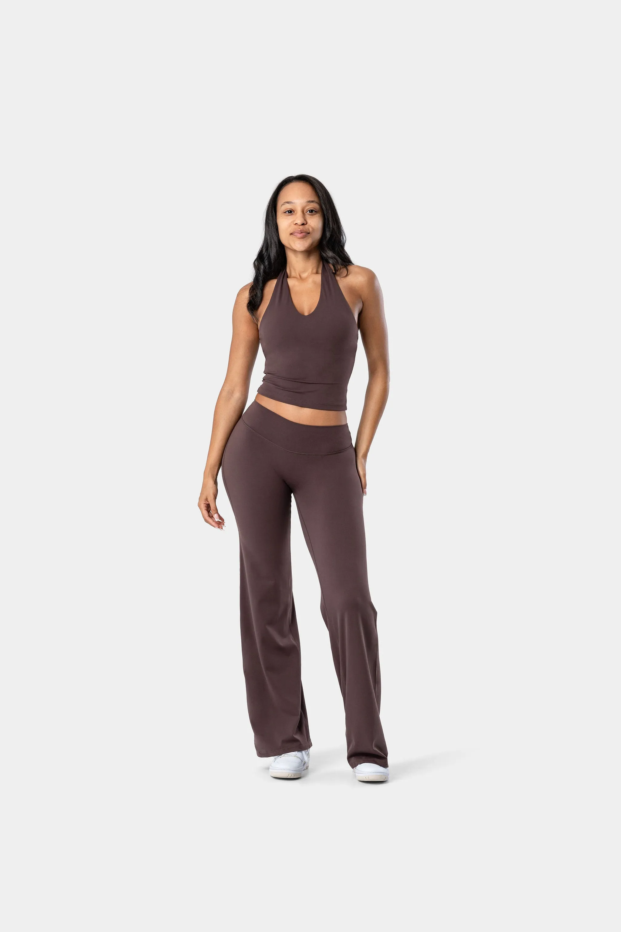 Lunara Halter Tank - Chocolate Brown sold by Kamo Fitness product image thumbnail 4