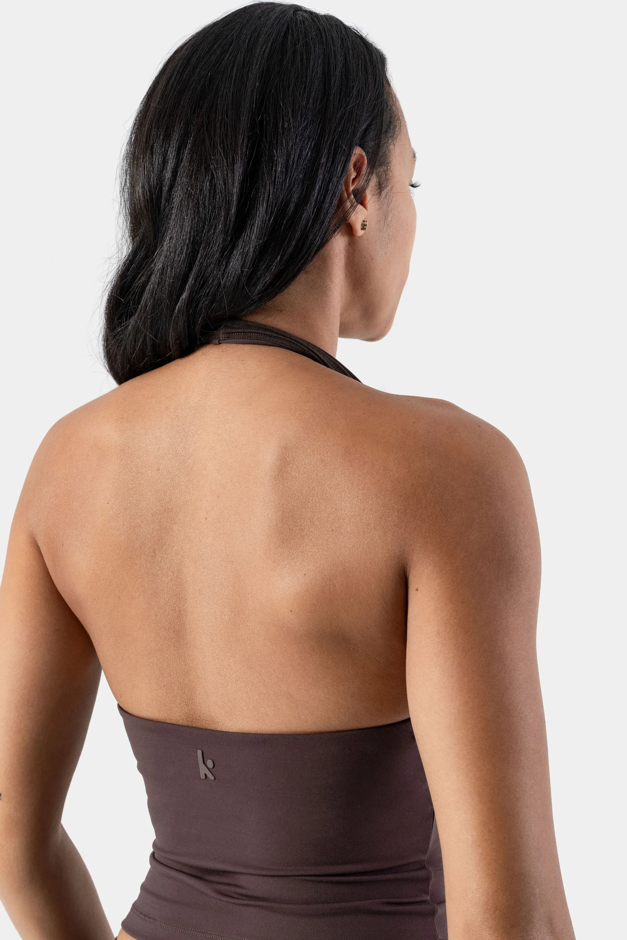 Lunara Halter Tank - Chocolate Brown sold by Kamo Fitness product image thumbnail 2