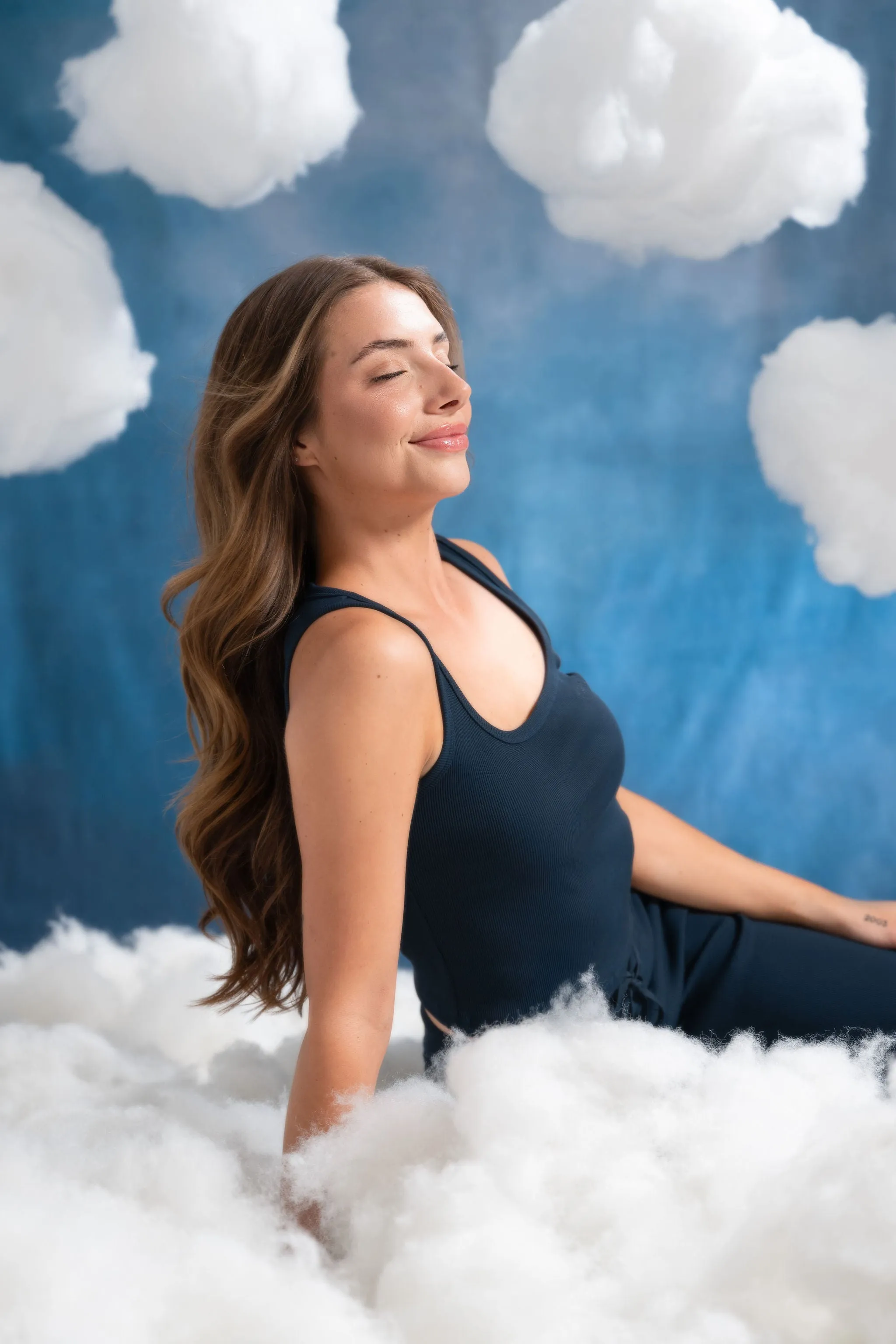 Essential Ribbed Tank Top - Navy Blue sold by Kamo Fitness product image thumbnail 4