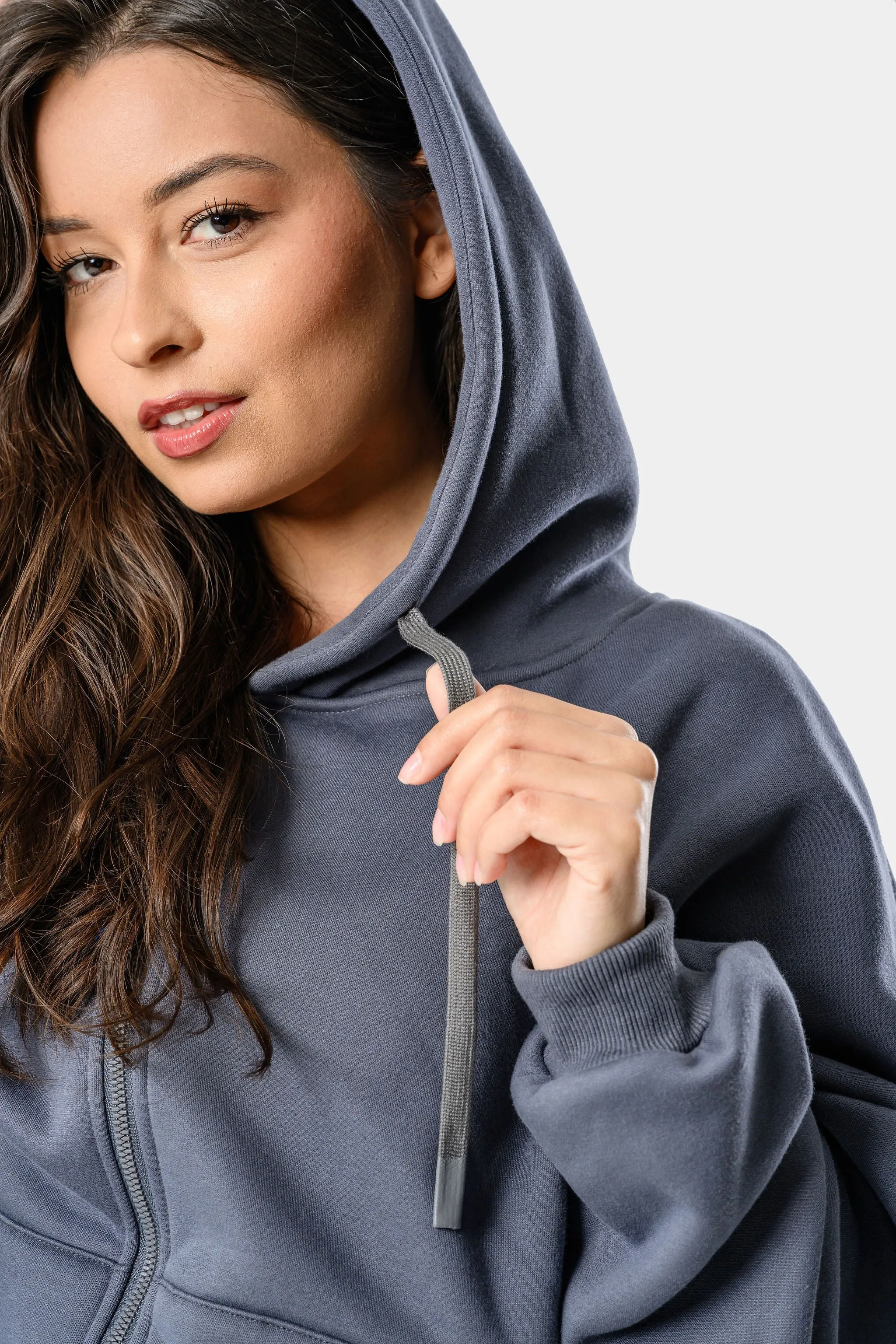 CozyTec Full Zip Hoodie - Meteorite sold by Kamo Fitness product image thumbnail 3