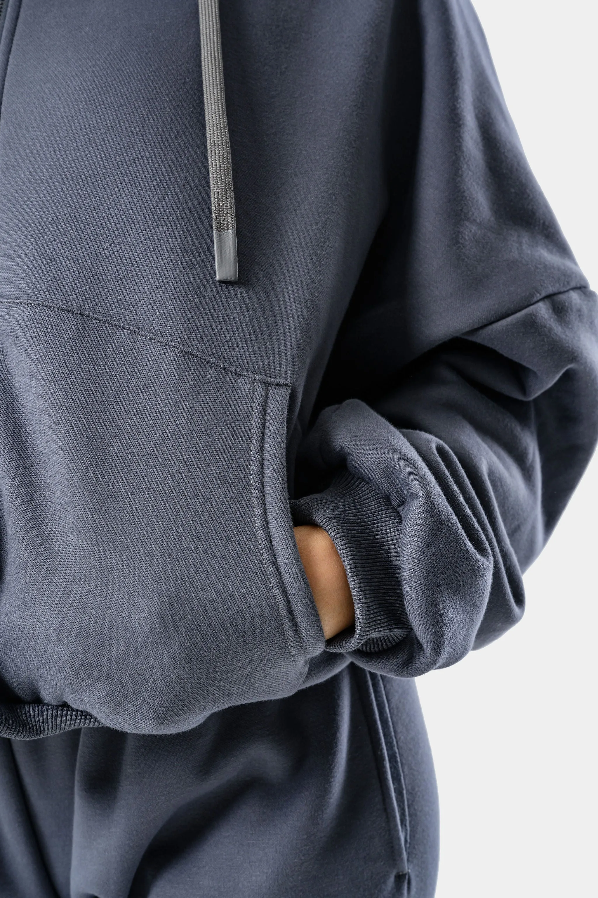 CozyTec Full Zip Hoodie - Meteorite sold by Kamo Fitness product image thumbnail 2