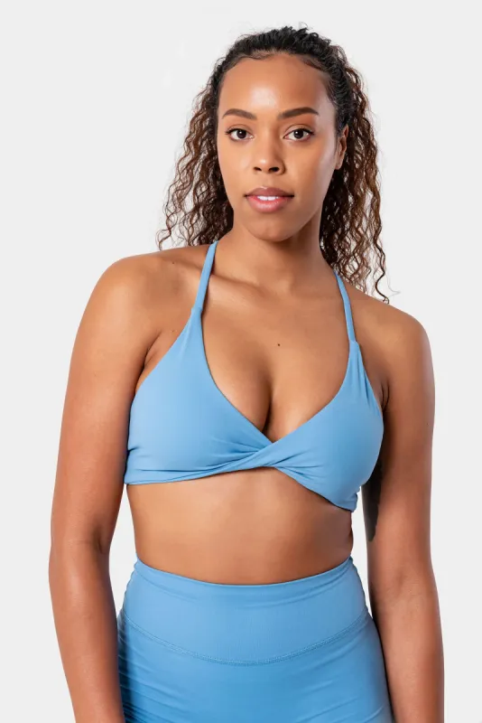 Emily Sports Bra - Parisian Blue sold by Kamo Fitness