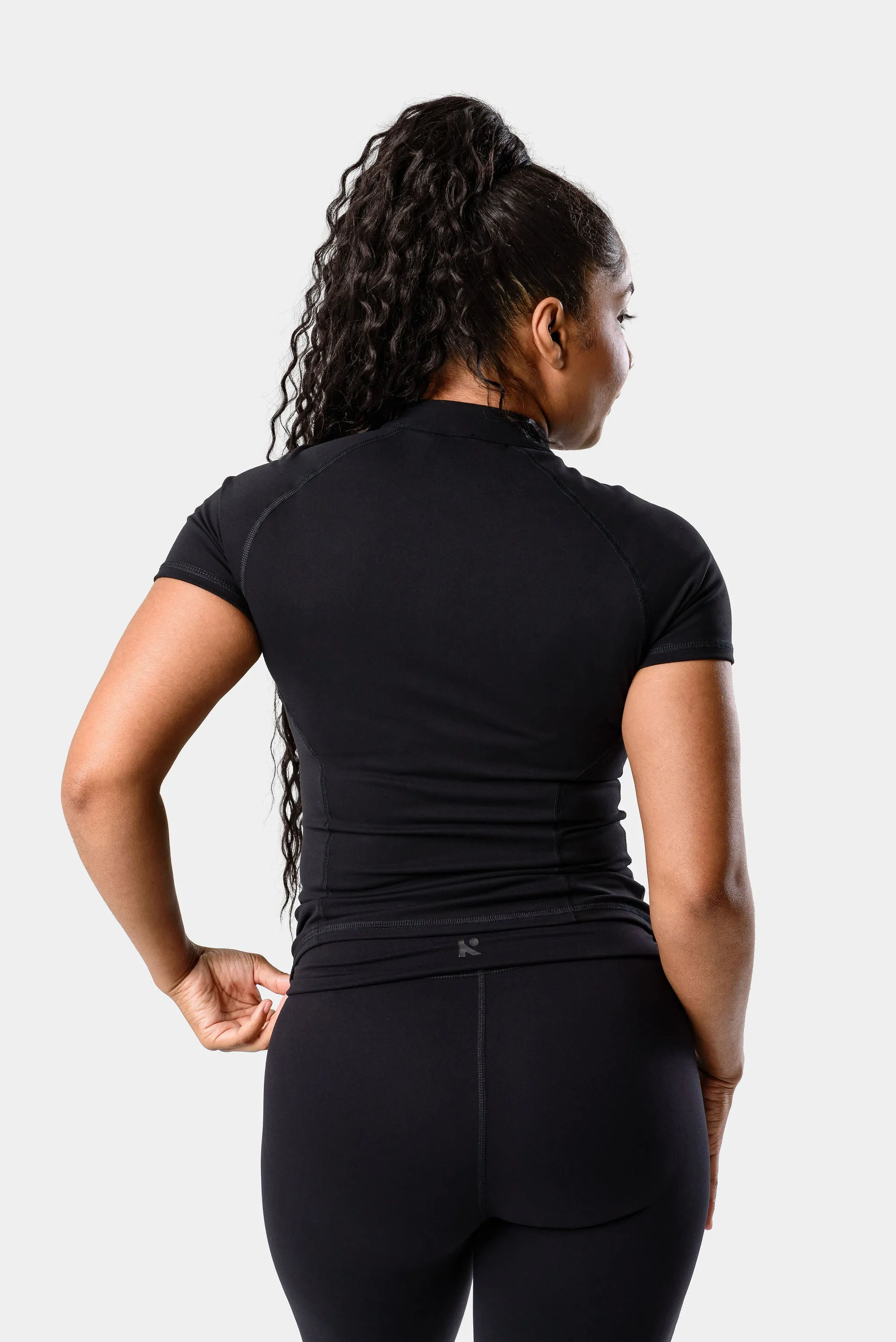 Mia Short Sleeved Top - Black sold by Kamo Fitness product image thumbnail 3