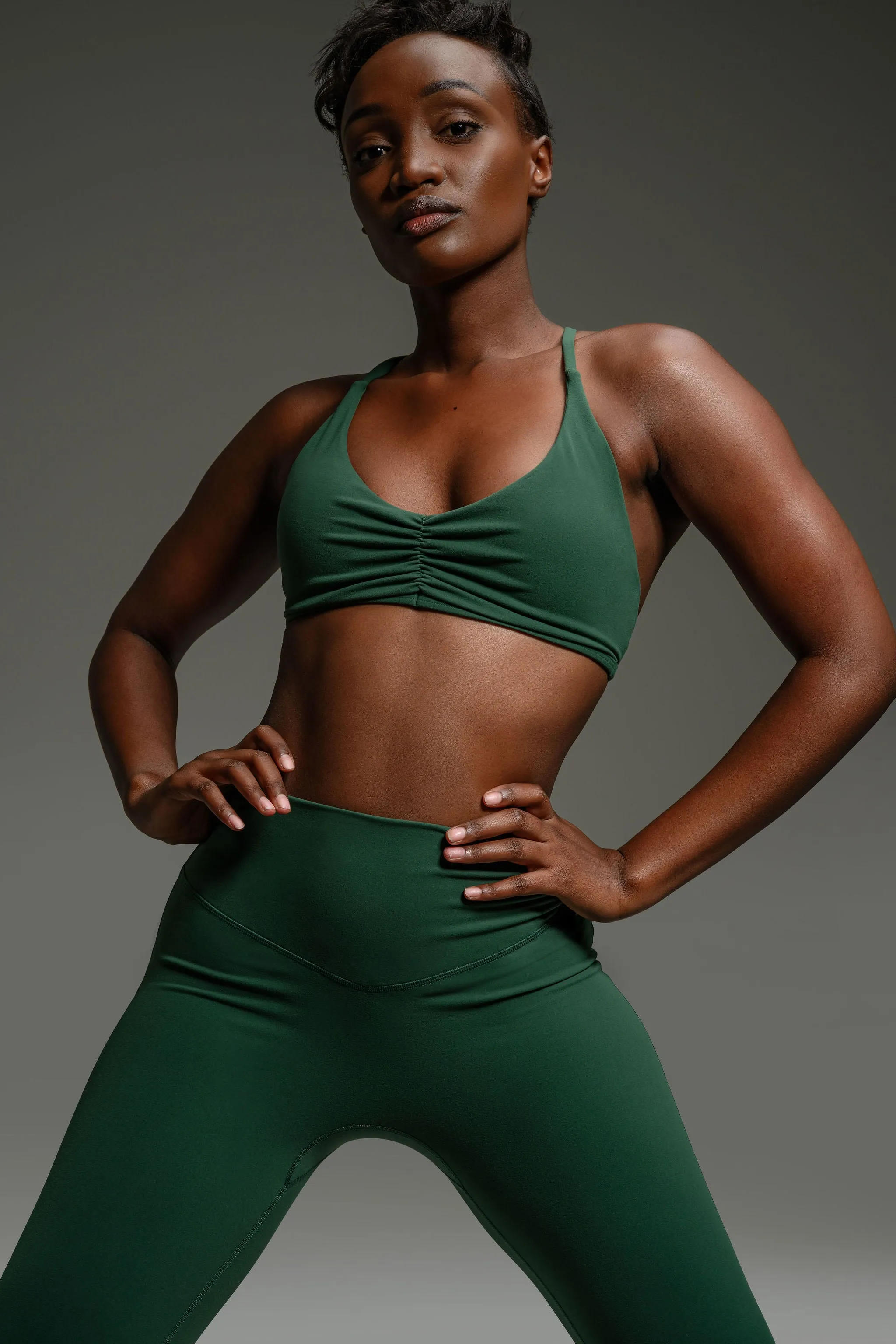 Alura V-Line Leggings - Dark Green sold by Kamo Fitness product image thumbnail 2