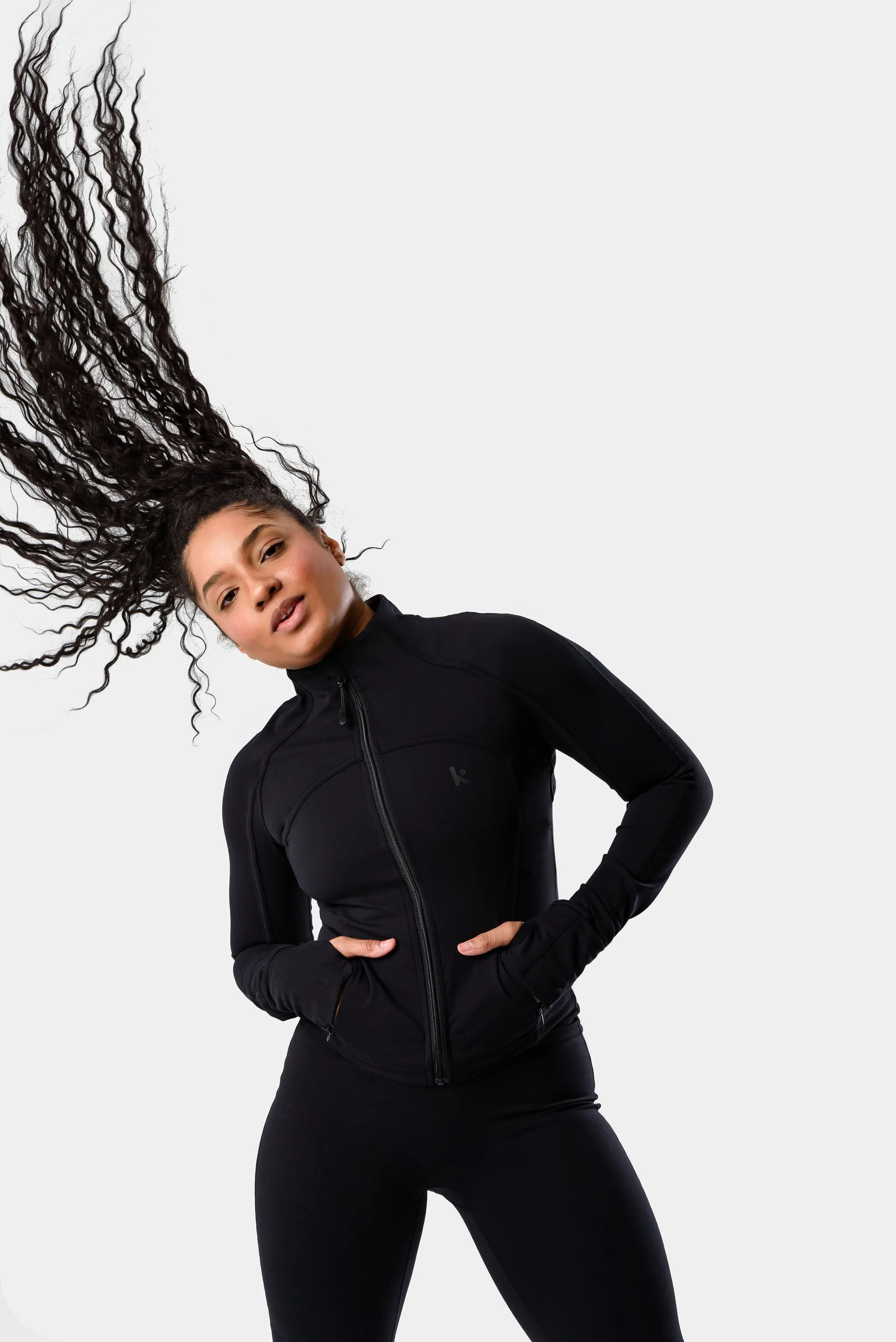 Serenity Nyla Jacket - Black sold by Kamo Fitness product image thumbnail 4