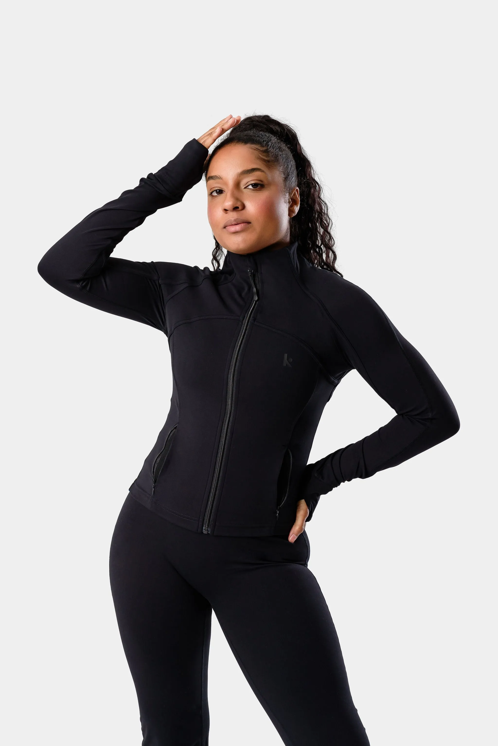 Serenity Nyla Jacket - Black sold by Kamo Fitness