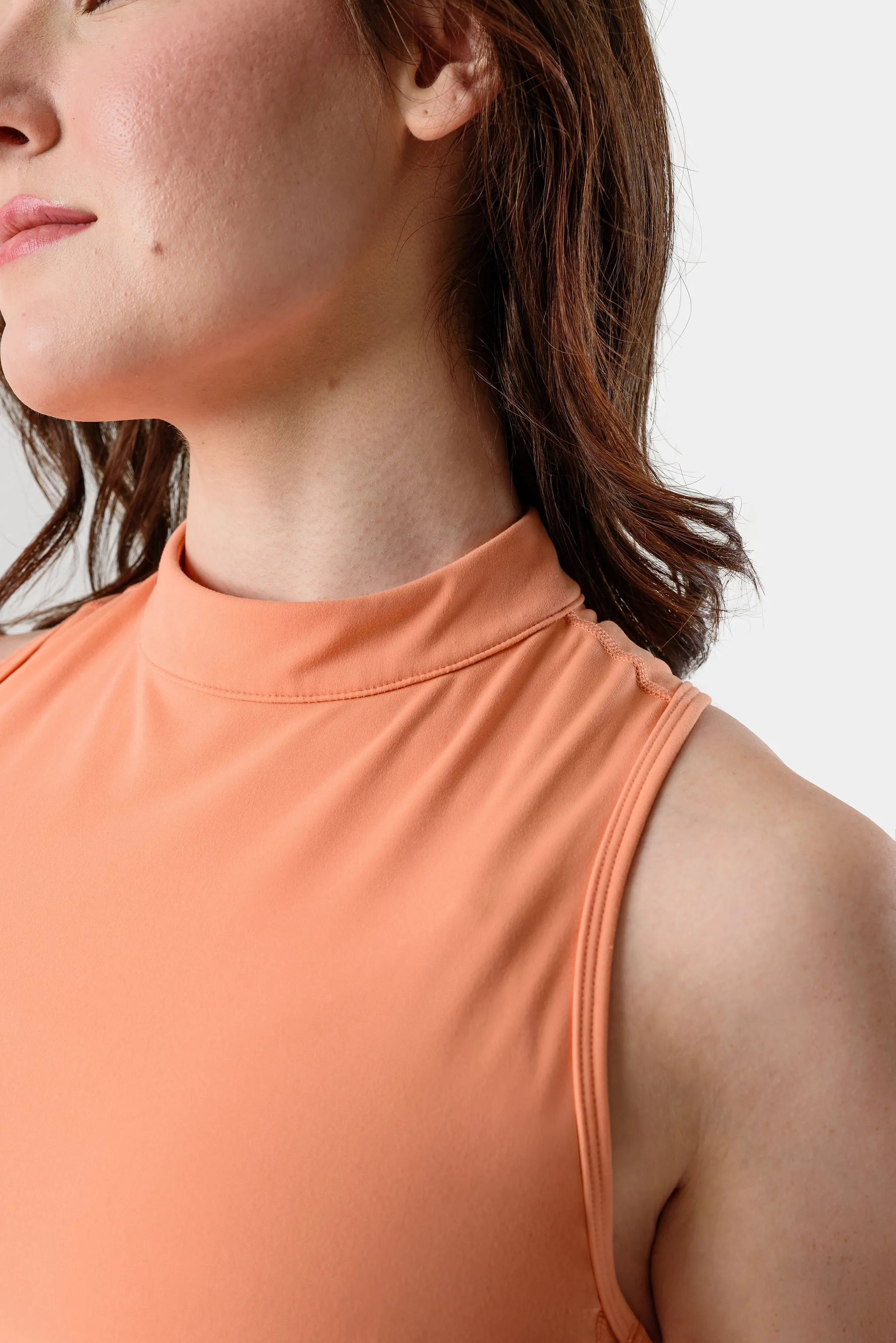 Mia High Neck Top - Orange sold by Kamo Fitness product image thumbnail 4