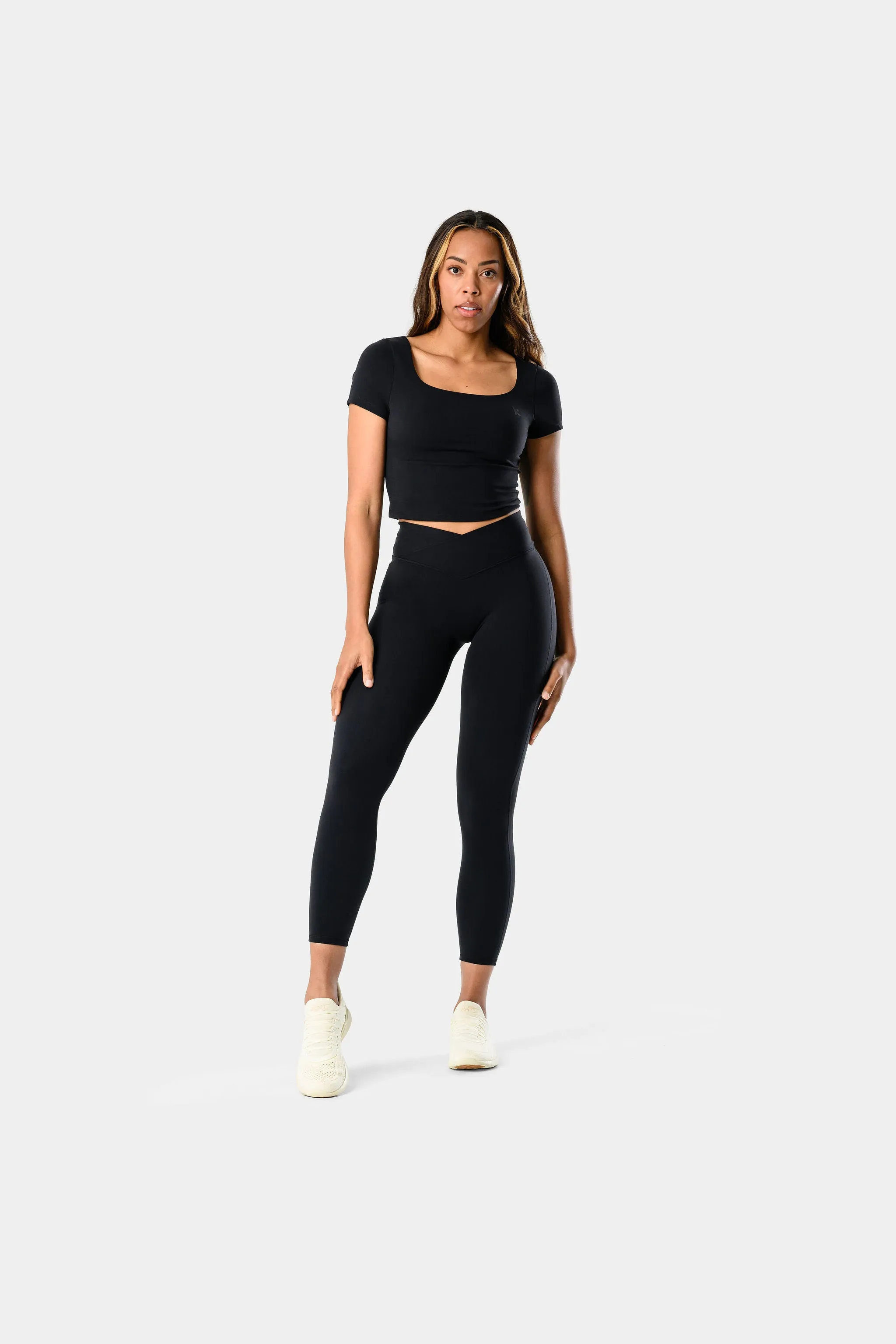 Alura Wrapped Leggings - Black sold by Kamo Fitness product image thumbnail 4