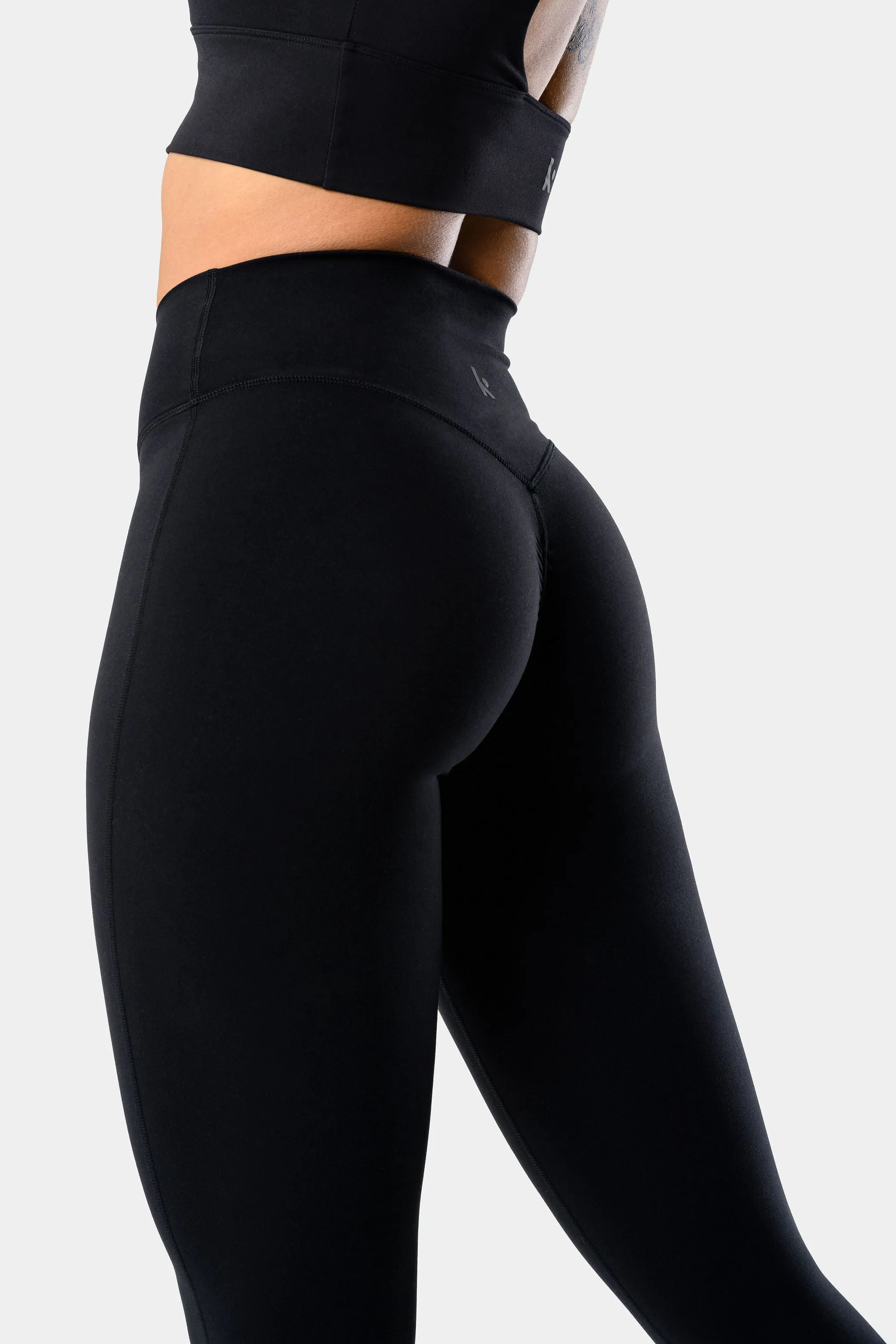 Alura Wrapped Leggings - Black sold by Kamo Fitness product image thumbnail 2